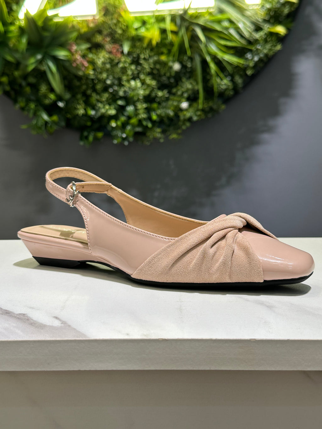ZAZA Alora Knot Detail Slingback Flats