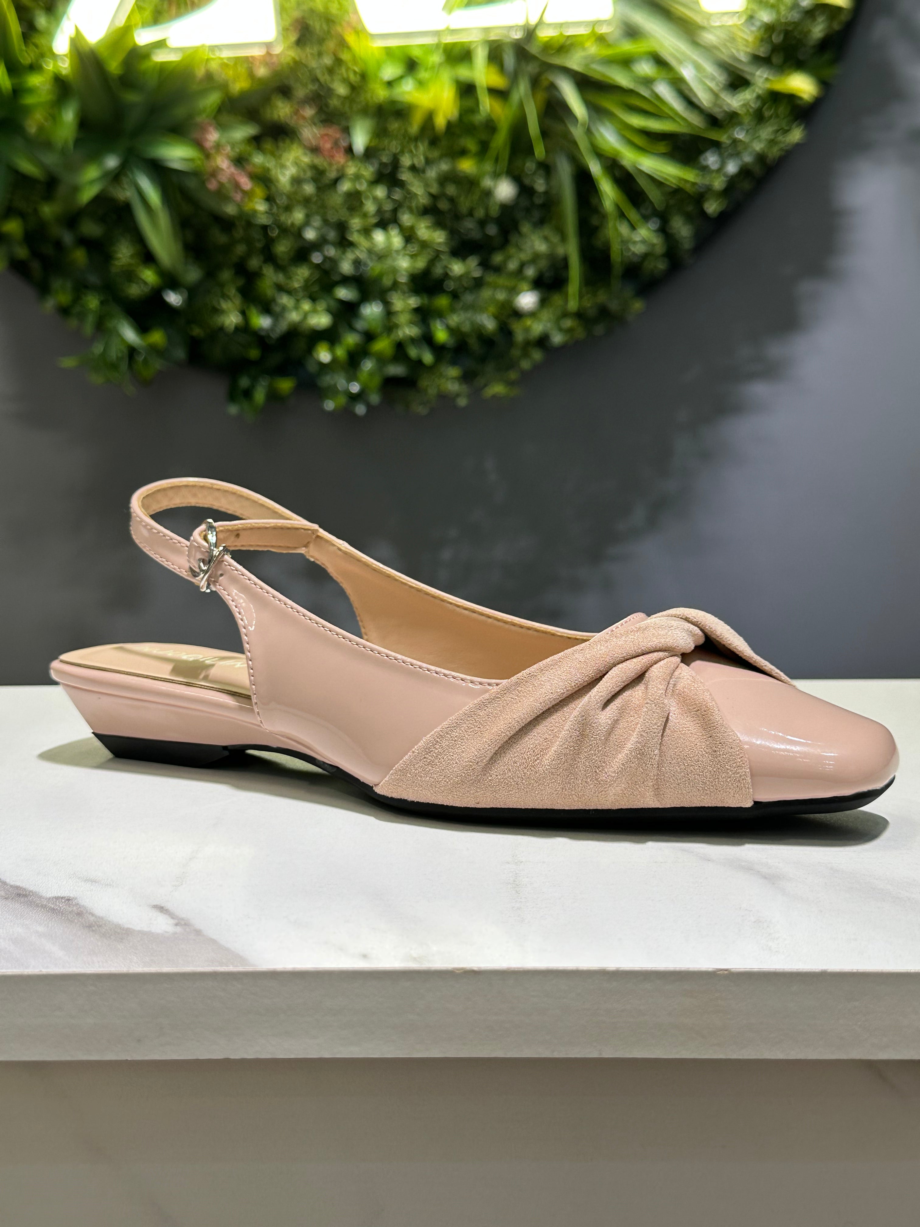 ZAZA Alora Knot Detail Slingback Flats