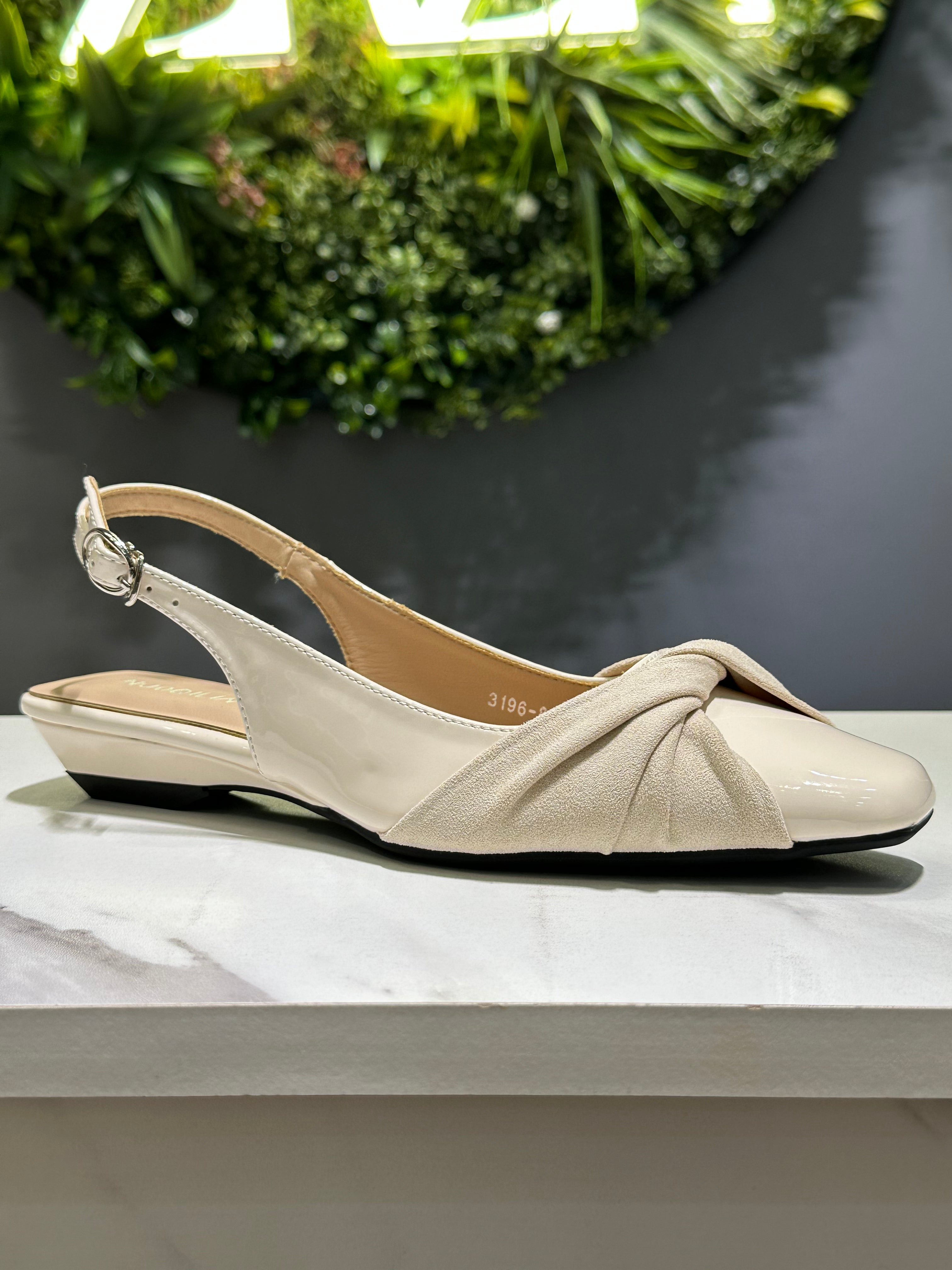 ZAZA Alora Knot Detail Slingback Flats
