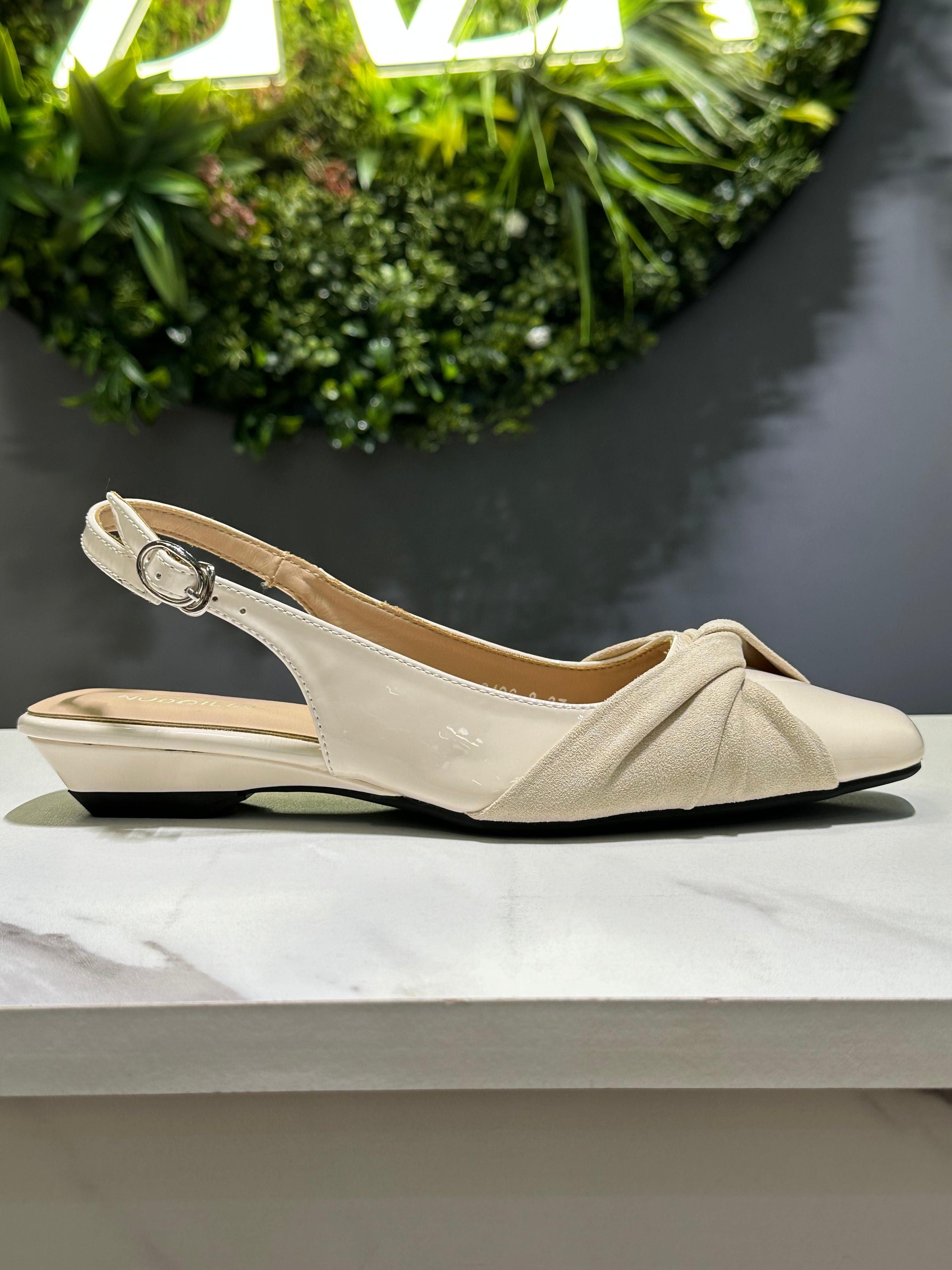 ZAZA Alora Knot Detail Slingback Flats