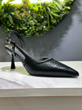 ZAZA Celina Textured Slingback Heels