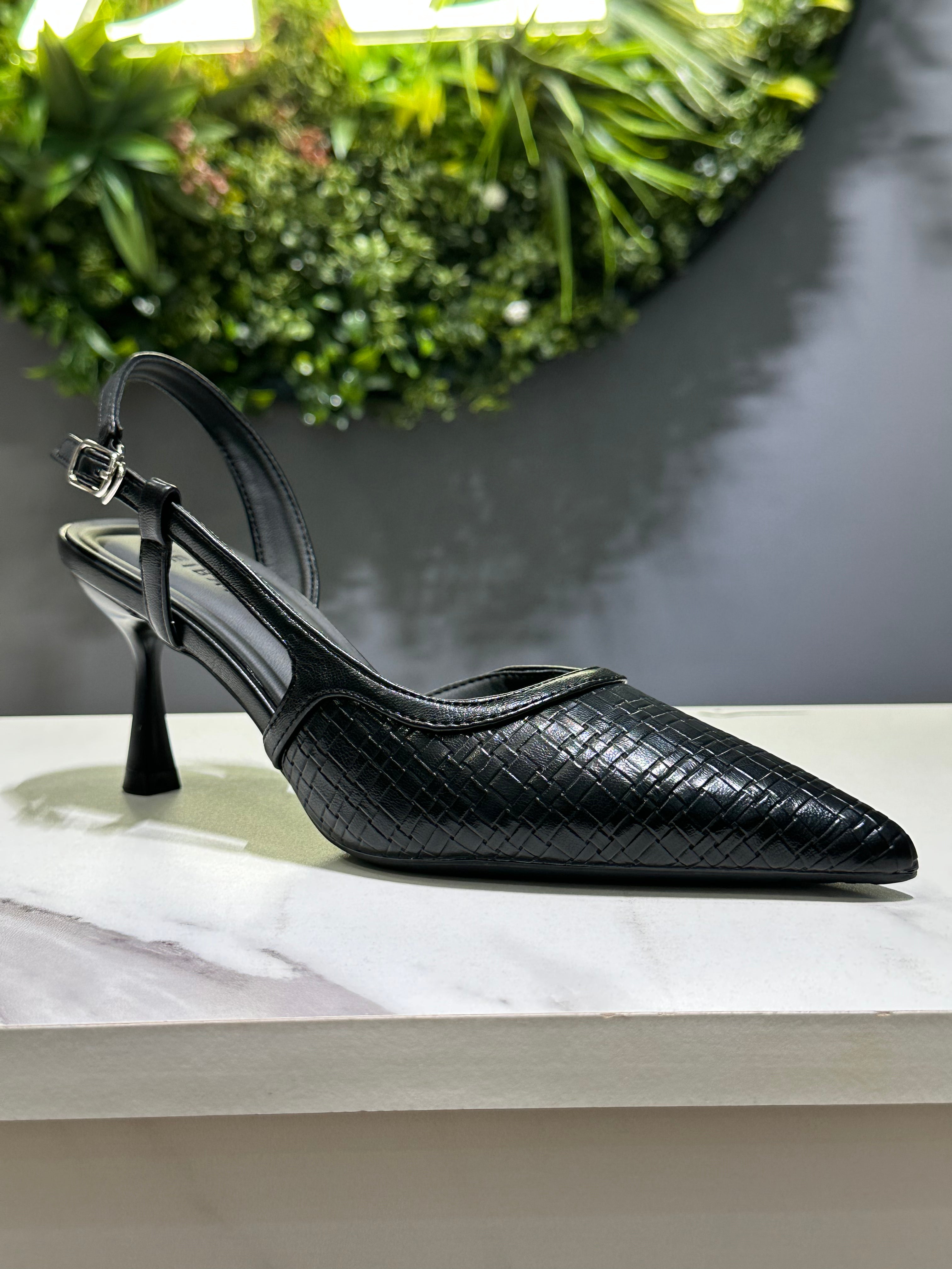 ZAZA Celina Textured Slingback Heels