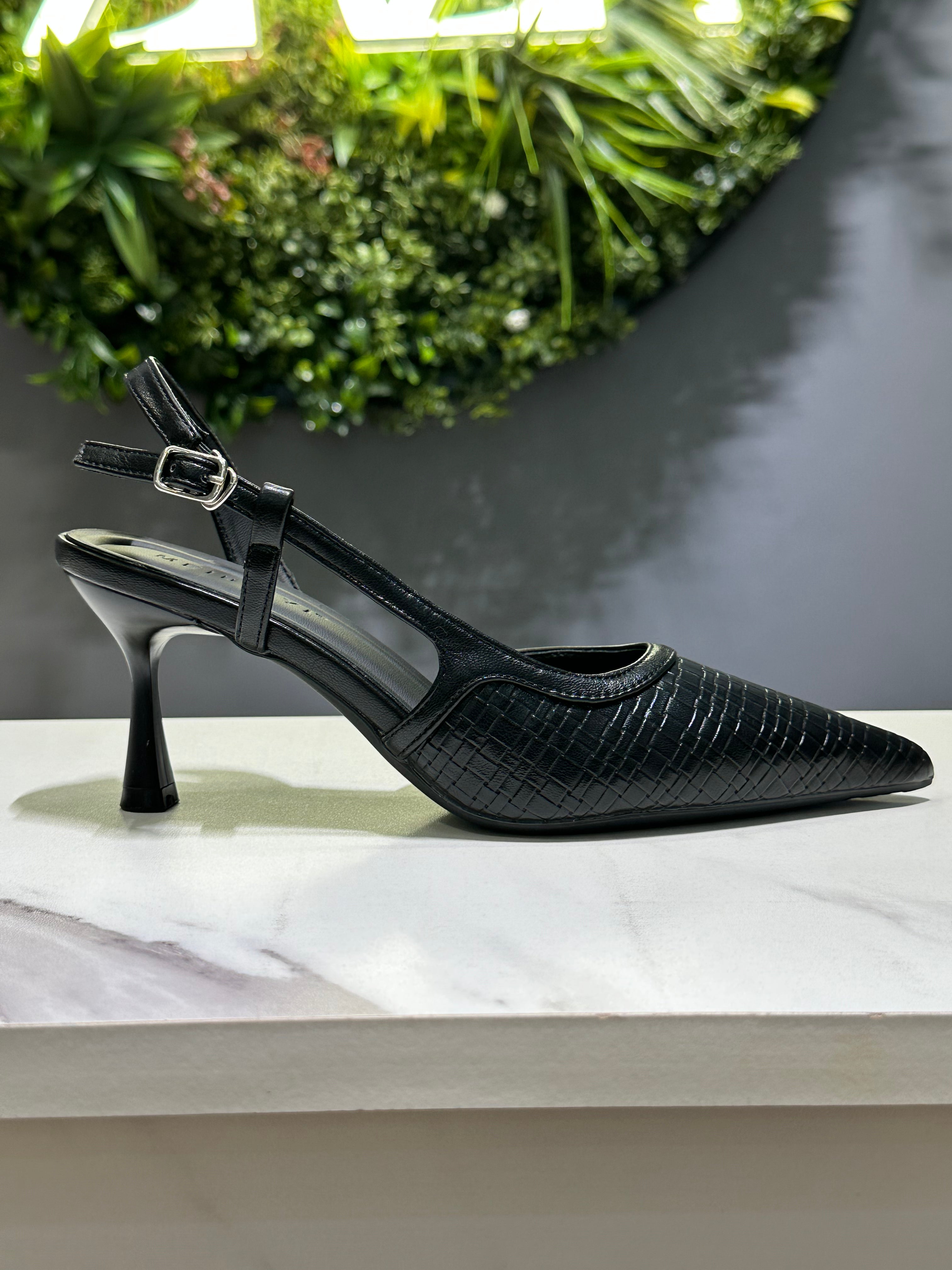 ZAZA Celina Textured Slingback Heels