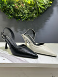 ZAZA Celina Textured Slingback Heels