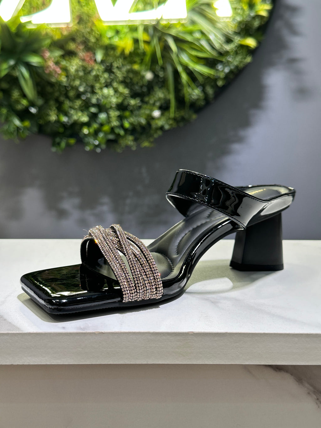 ZAZA Aria Crystal Strap Heel