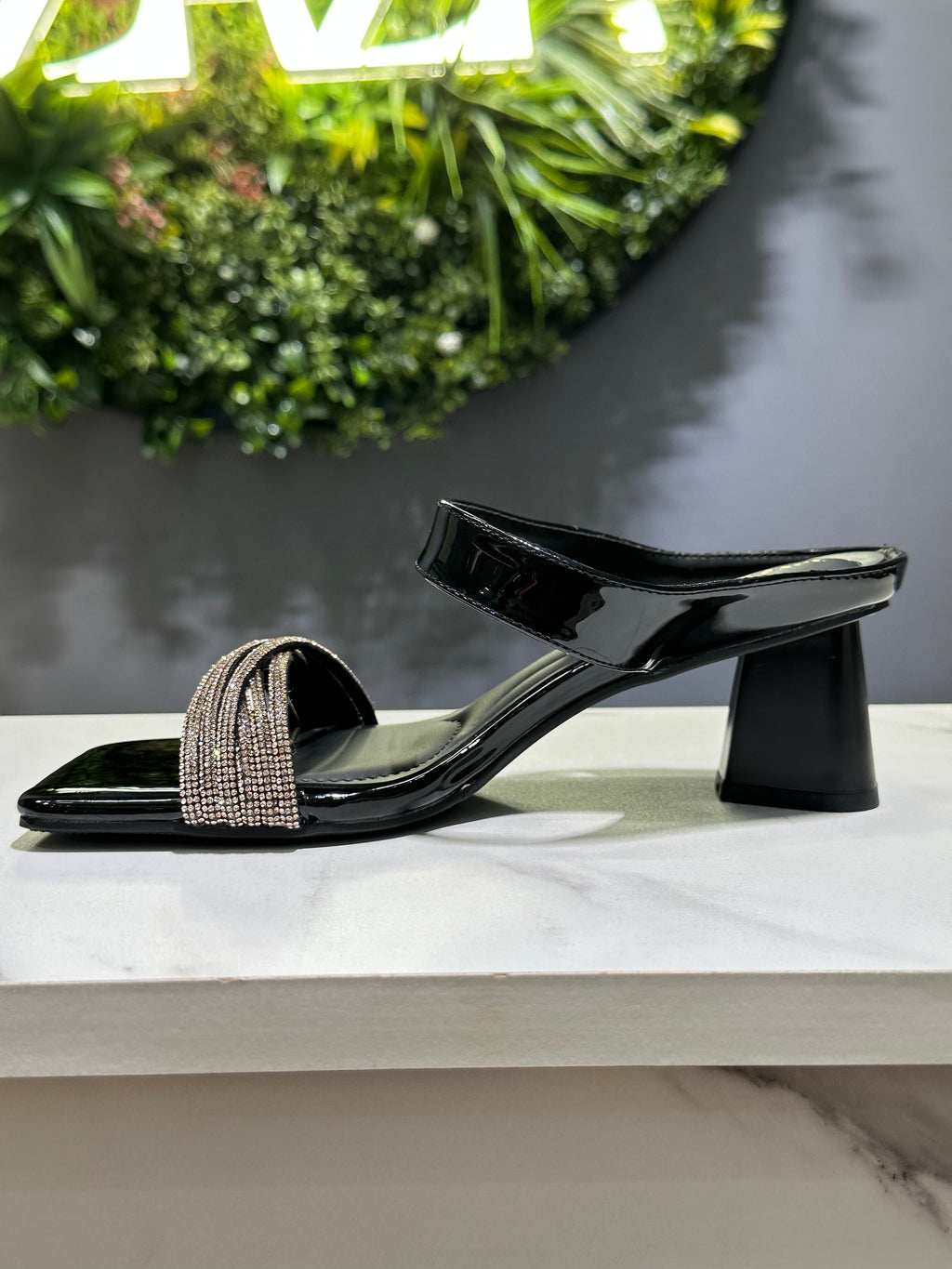 ZAZA Aria Crystal Strap Heel