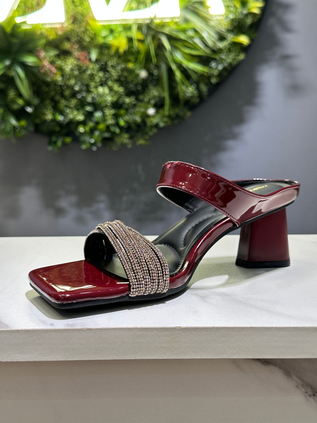 ZAZA Aria Crystal Strap Heel