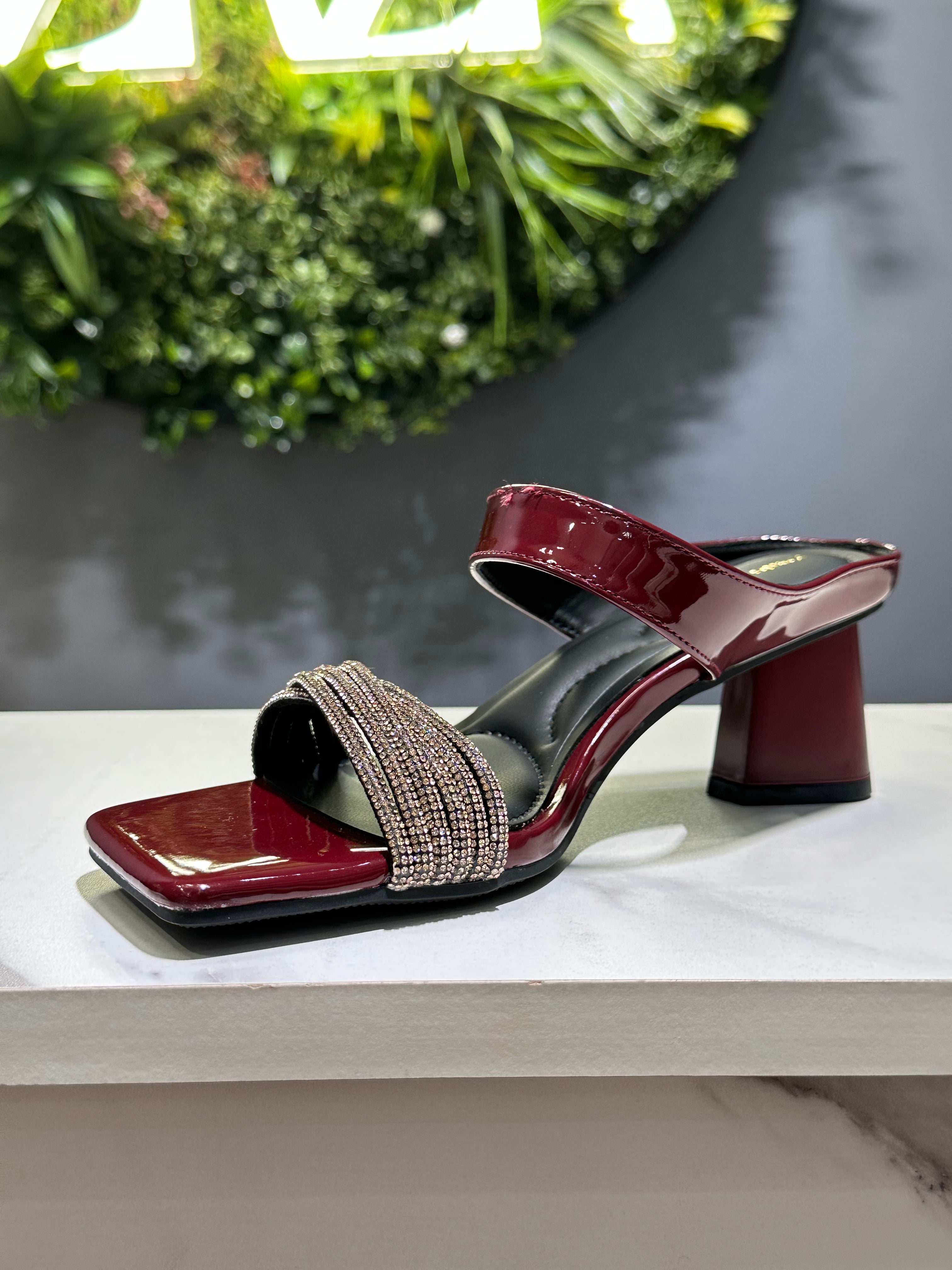ZAZA Aria Crystal Strap Heel