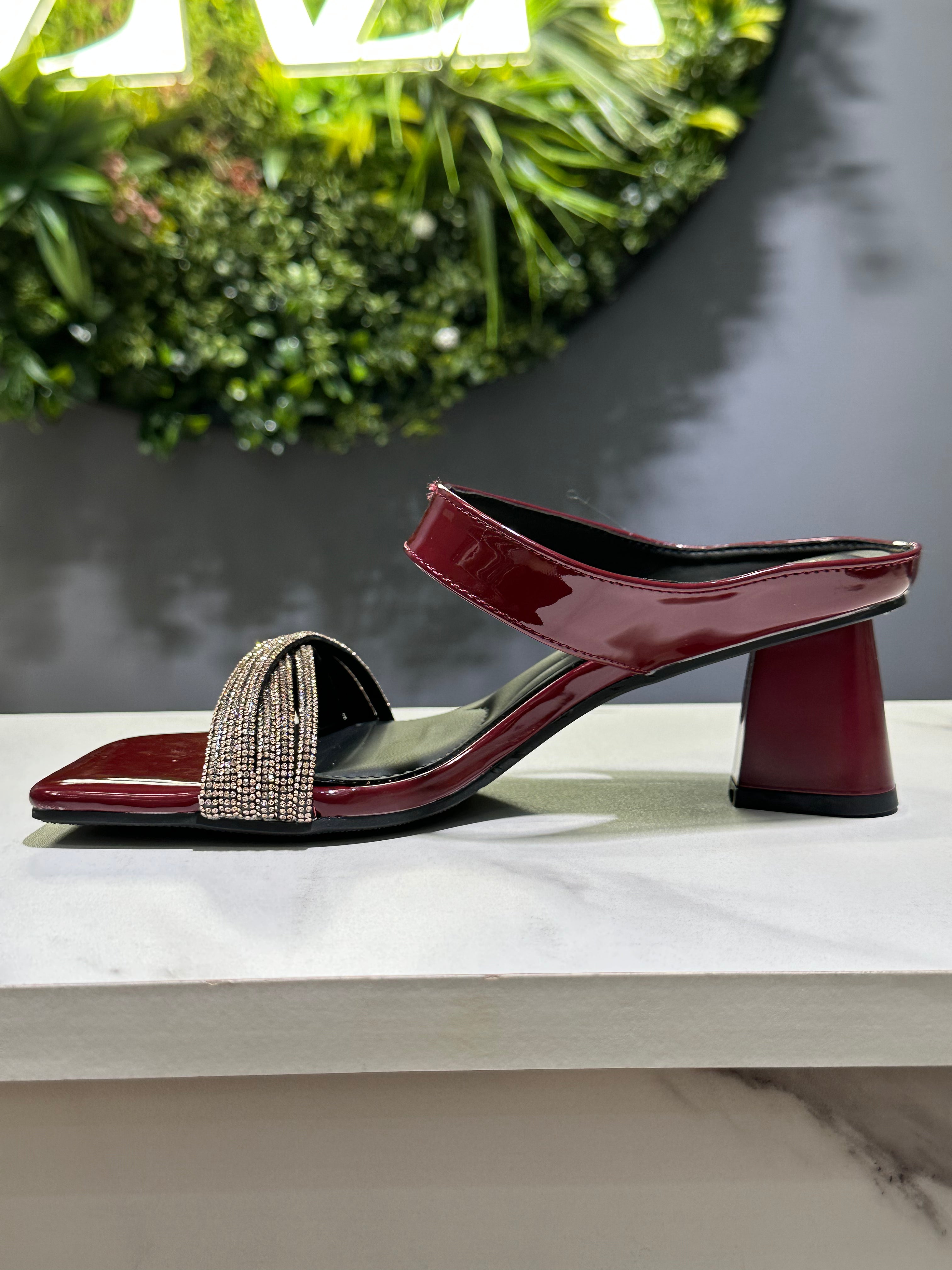 ZAZA Aria Crystal Strap Heel