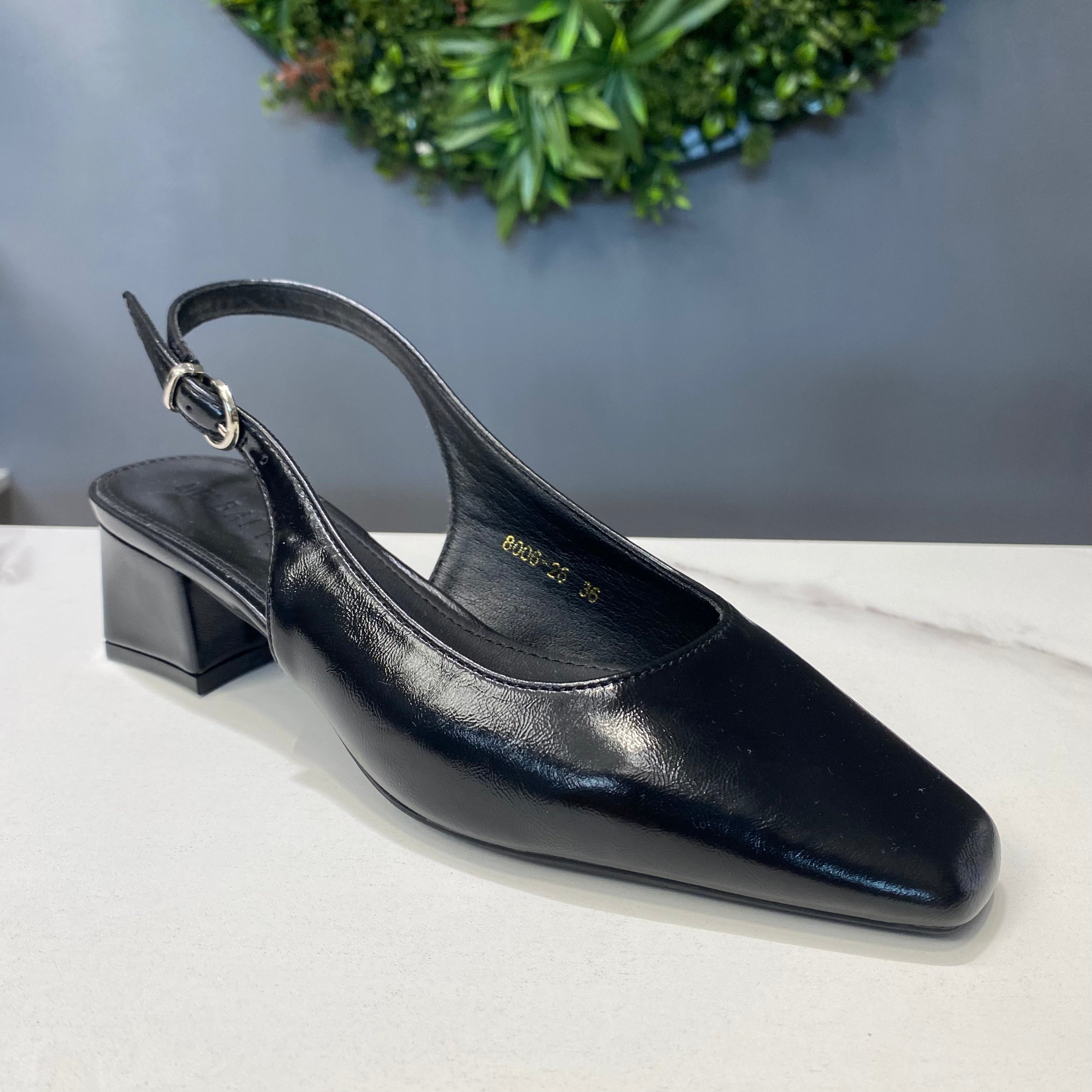 ZAZA Chloe – Classic Slingback Block Heels