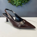 ZAZA Victoria – Classic Buckle Slingback Heels