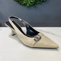ZAZA Victoria – Classic Buckle Slingback Heels