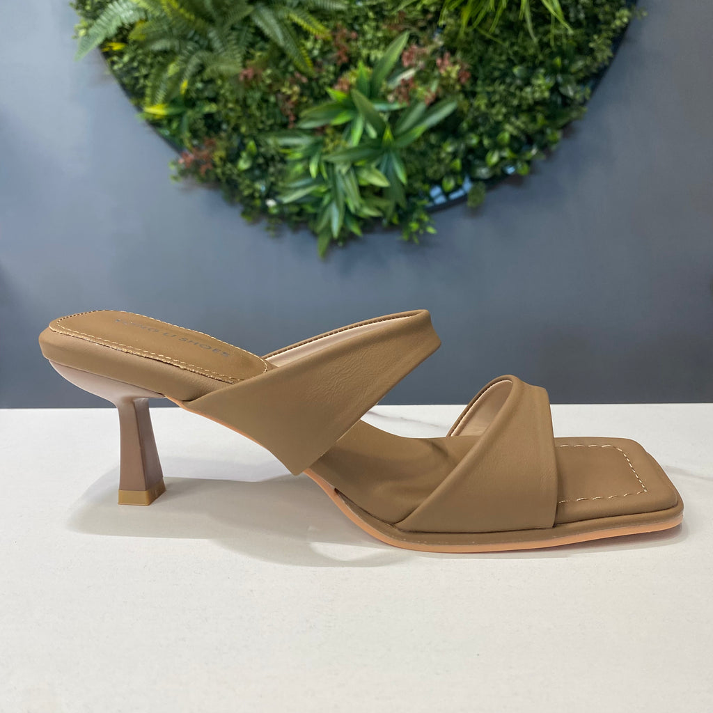 ZAZA Suzy – Elegant Double Strap Mule Heels