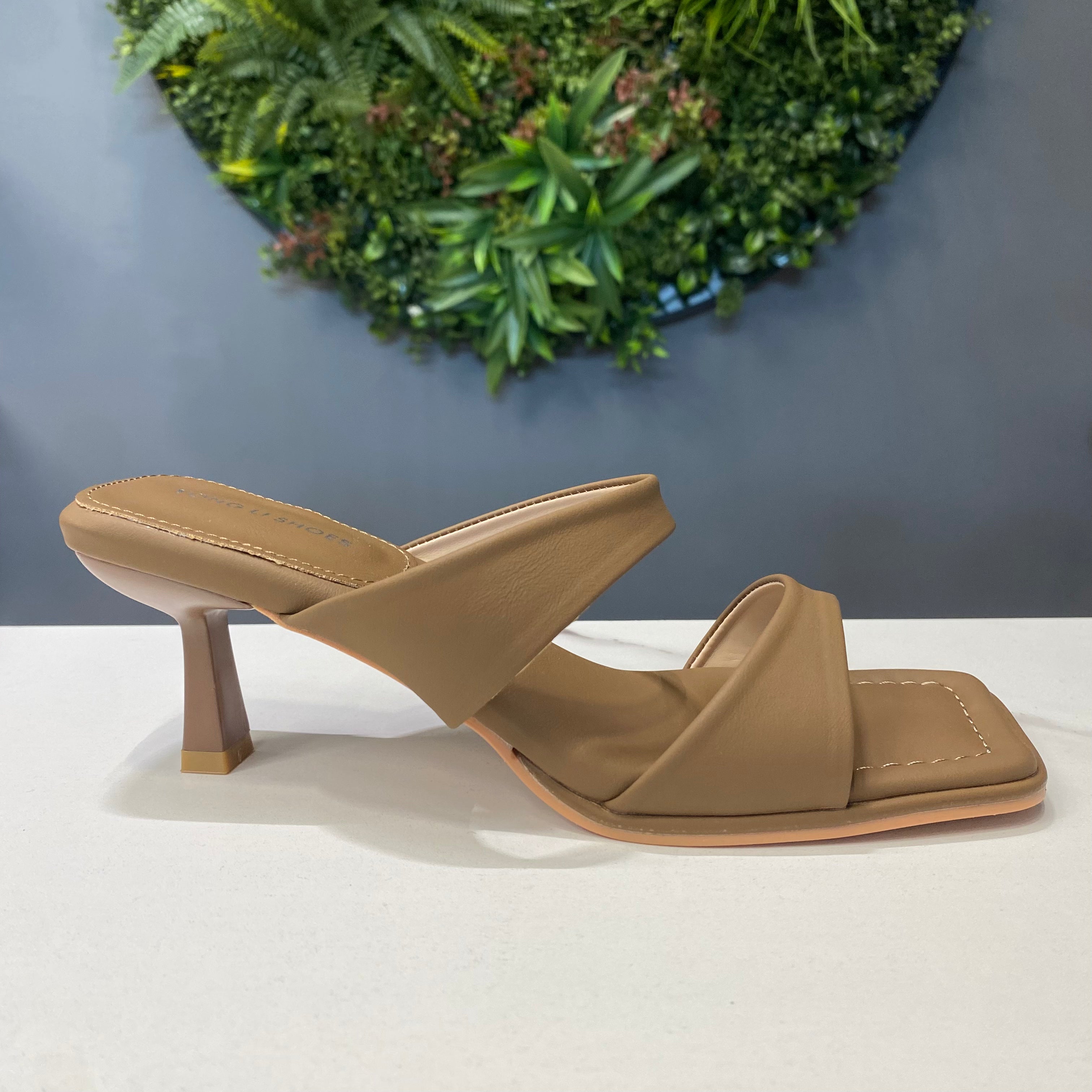 ZAZA Suzy – Elegant Double Strap Mule Heels