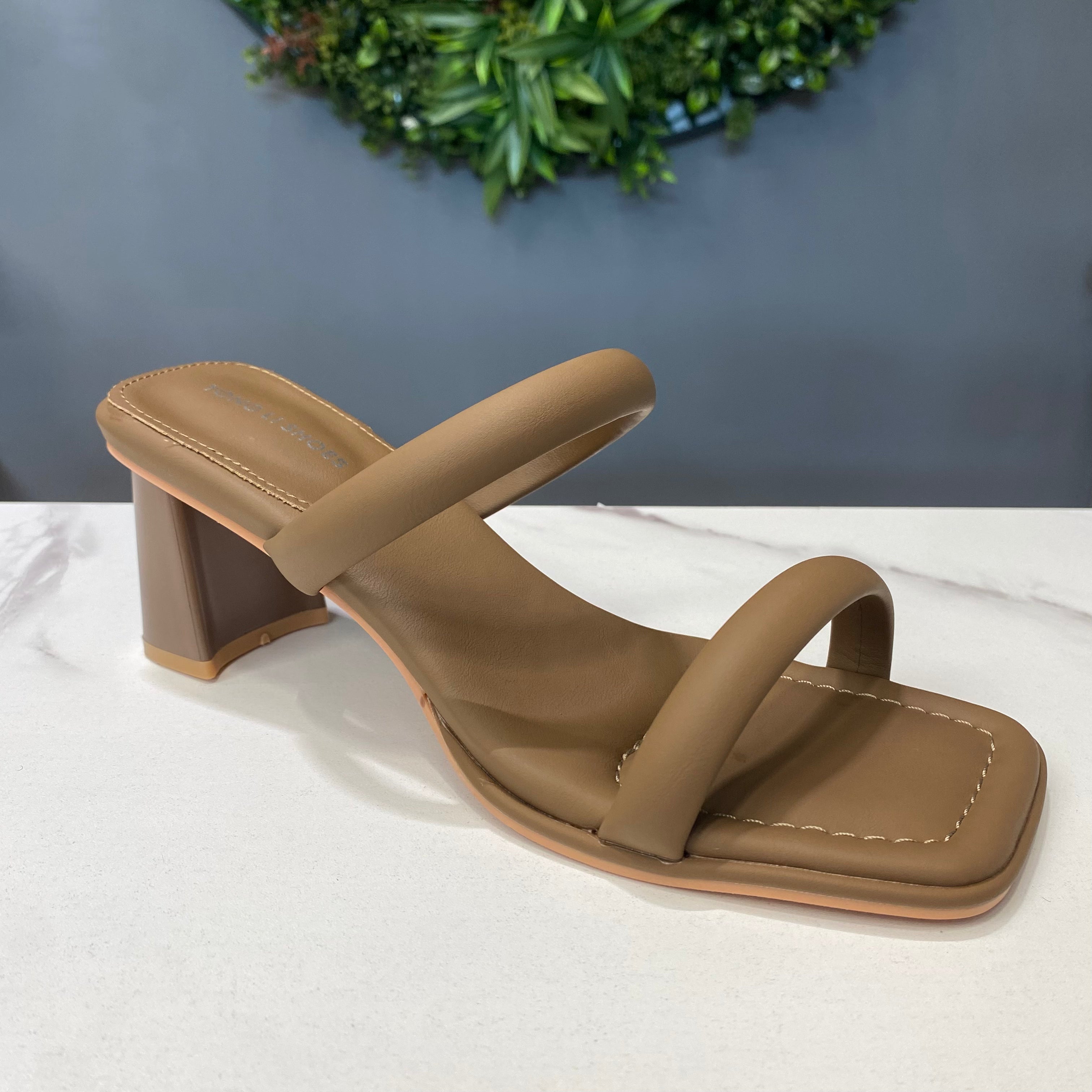 ZAZA Samantha – Double Strap Block Heel Sandals