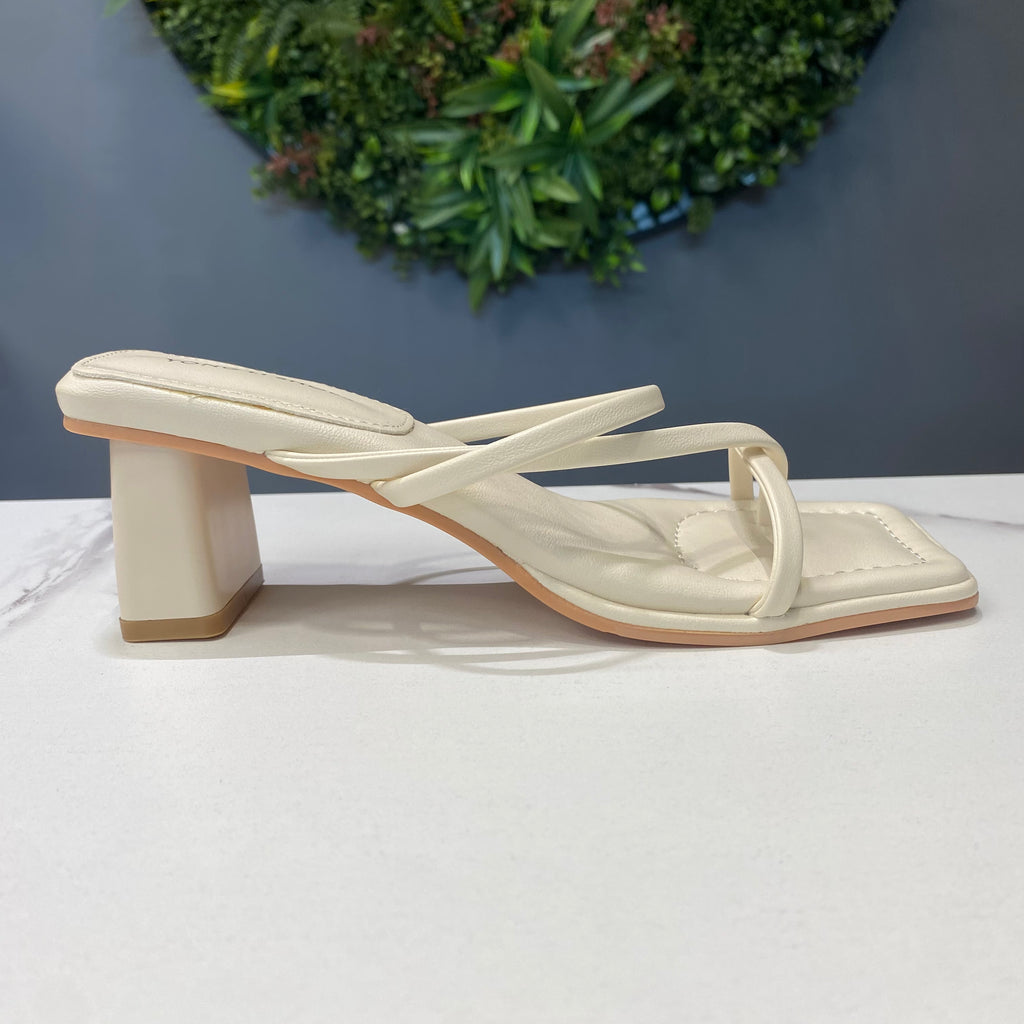ZAZA Taylor – Minimal Cross Strap Block Heel Sandals