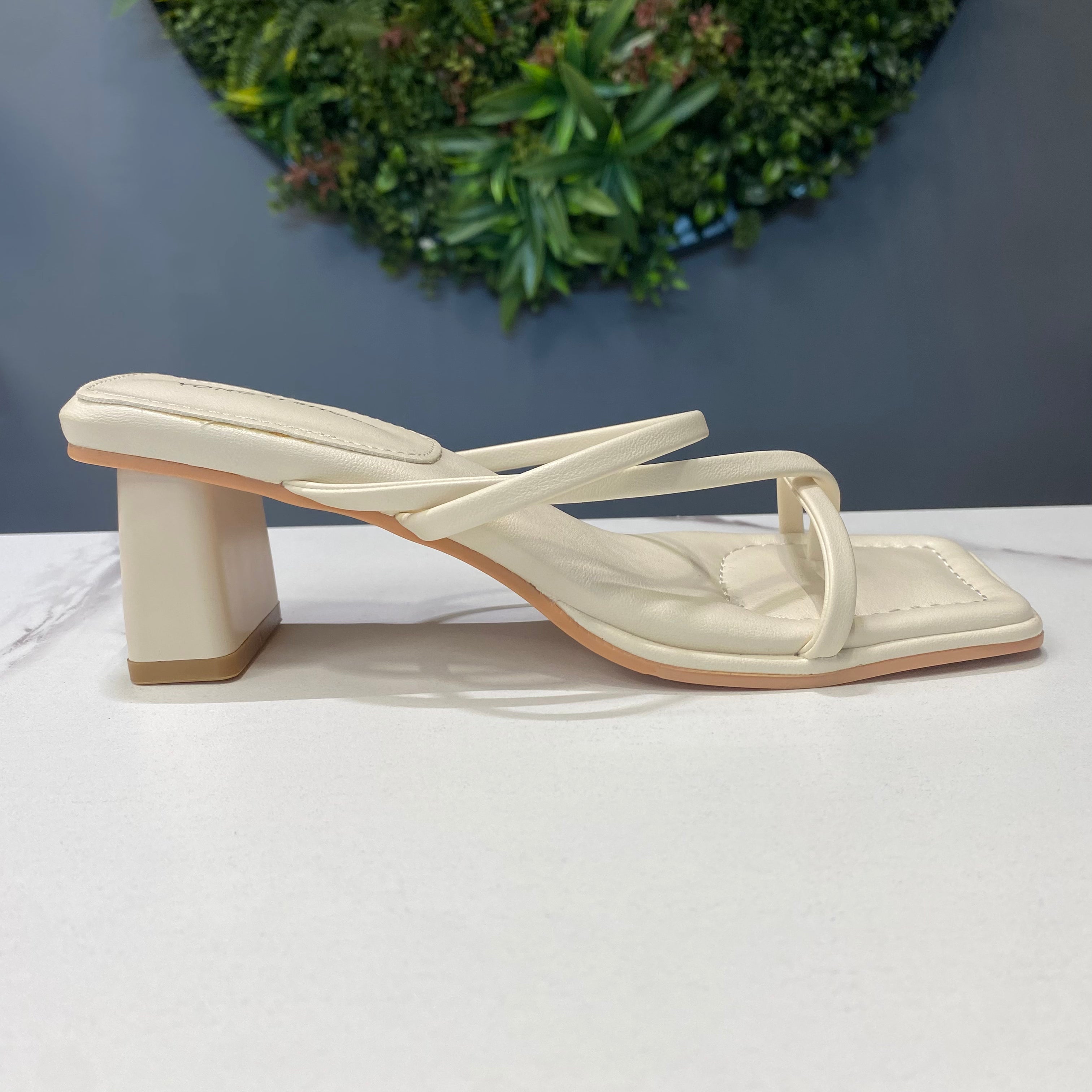 ZAZA Taylor – Minimal Cross Strap Block Heel Sandals