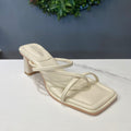 ZAZA Taylor – Minimal Cross Strap Block Heel Sandals