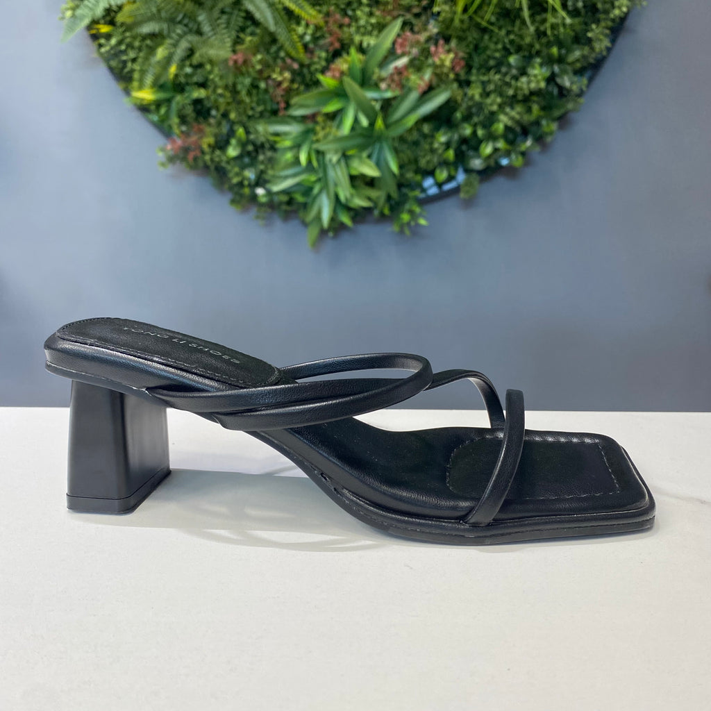 ZAZA Olivia – Minimal Strap Block Heel Sandals
