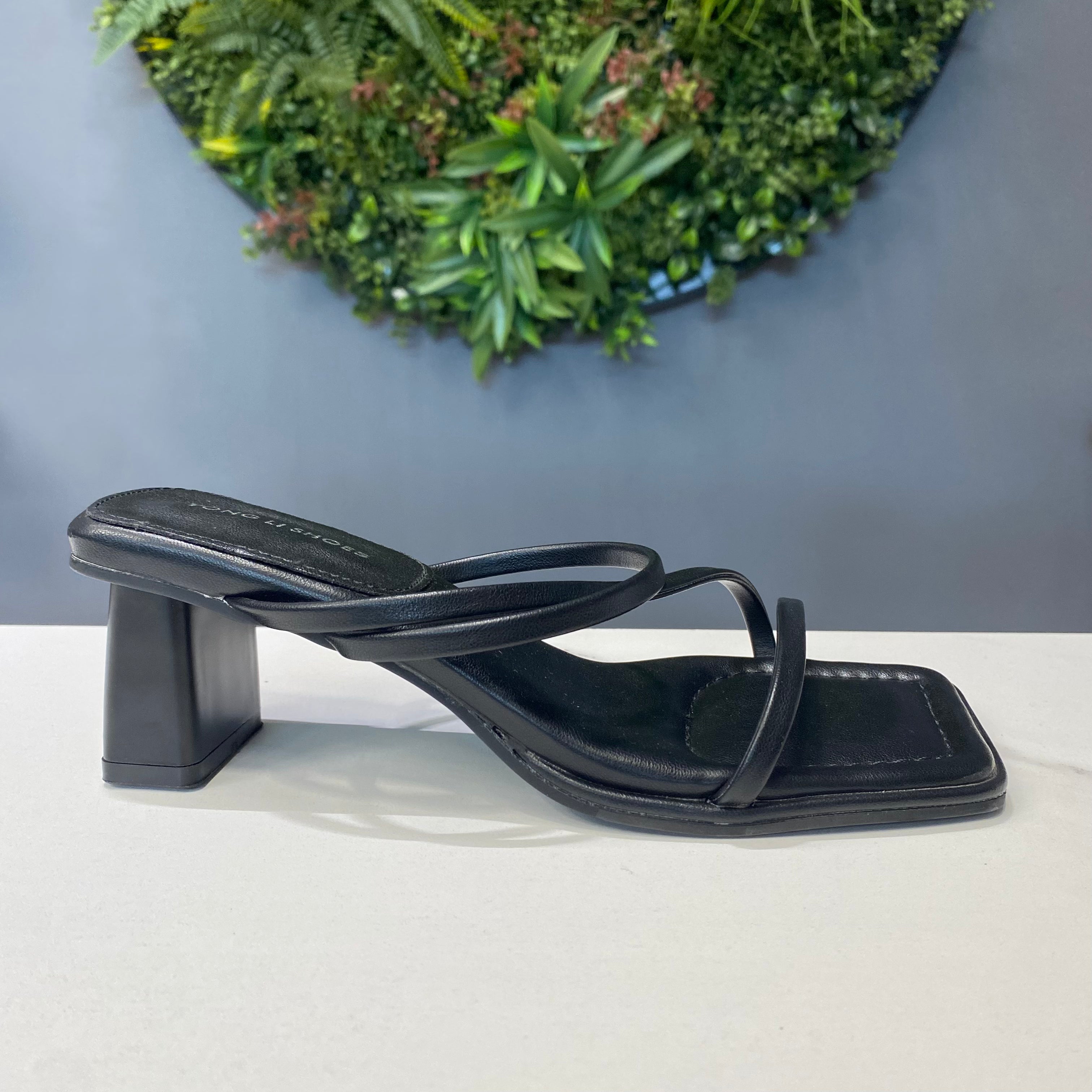 ZAZA Olivia – Minimal Strap Block Heel Sandals
