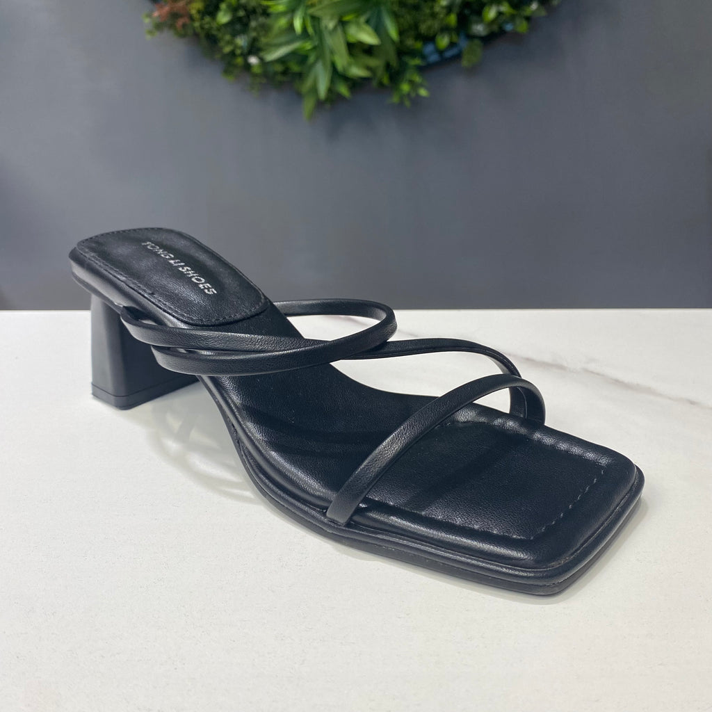 ZAZA Olivia – Minimal Strap Block Heel Sandals