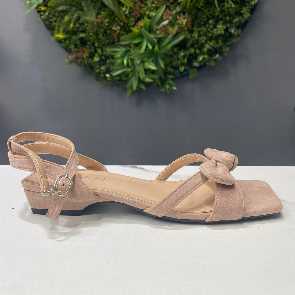 ZAZA Ruby – Bow Detail Flat Sandals