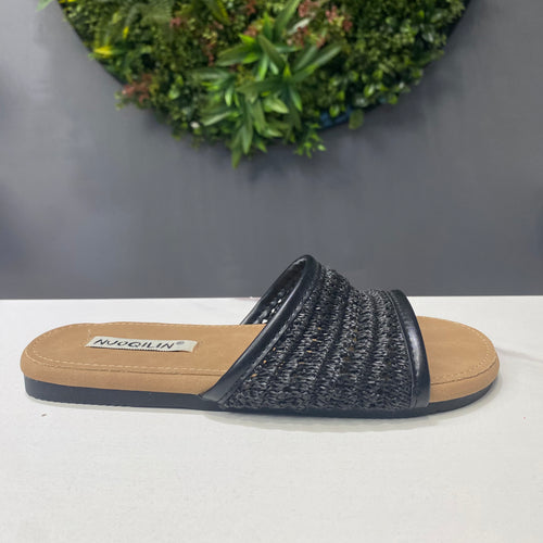 ZAZA Adele – Woven Comfort Slide Sandals