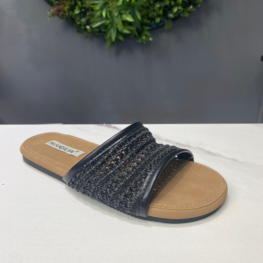 ZAZA Adele – Woven Comfort Slide Sandals