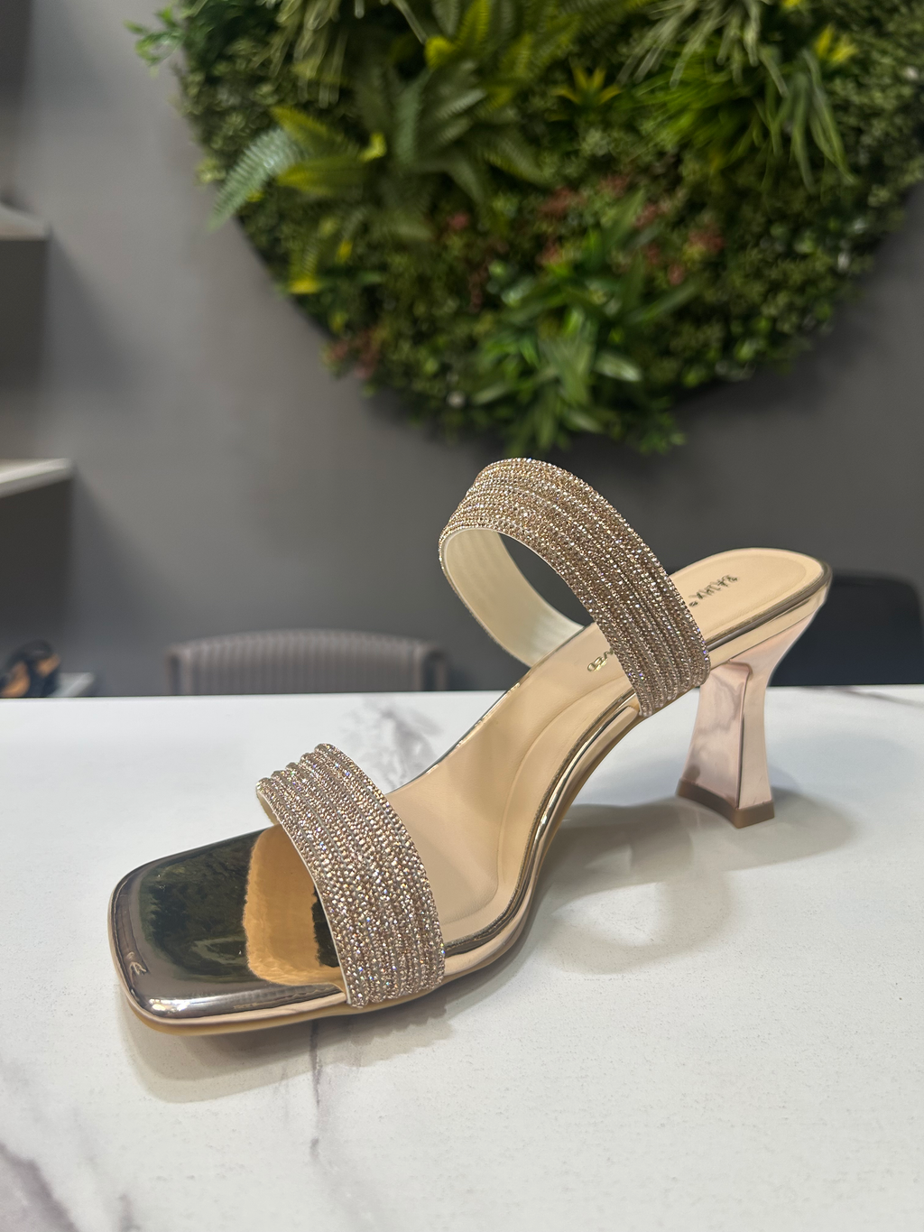ZAZA Celeste Crystal Mule Heel
