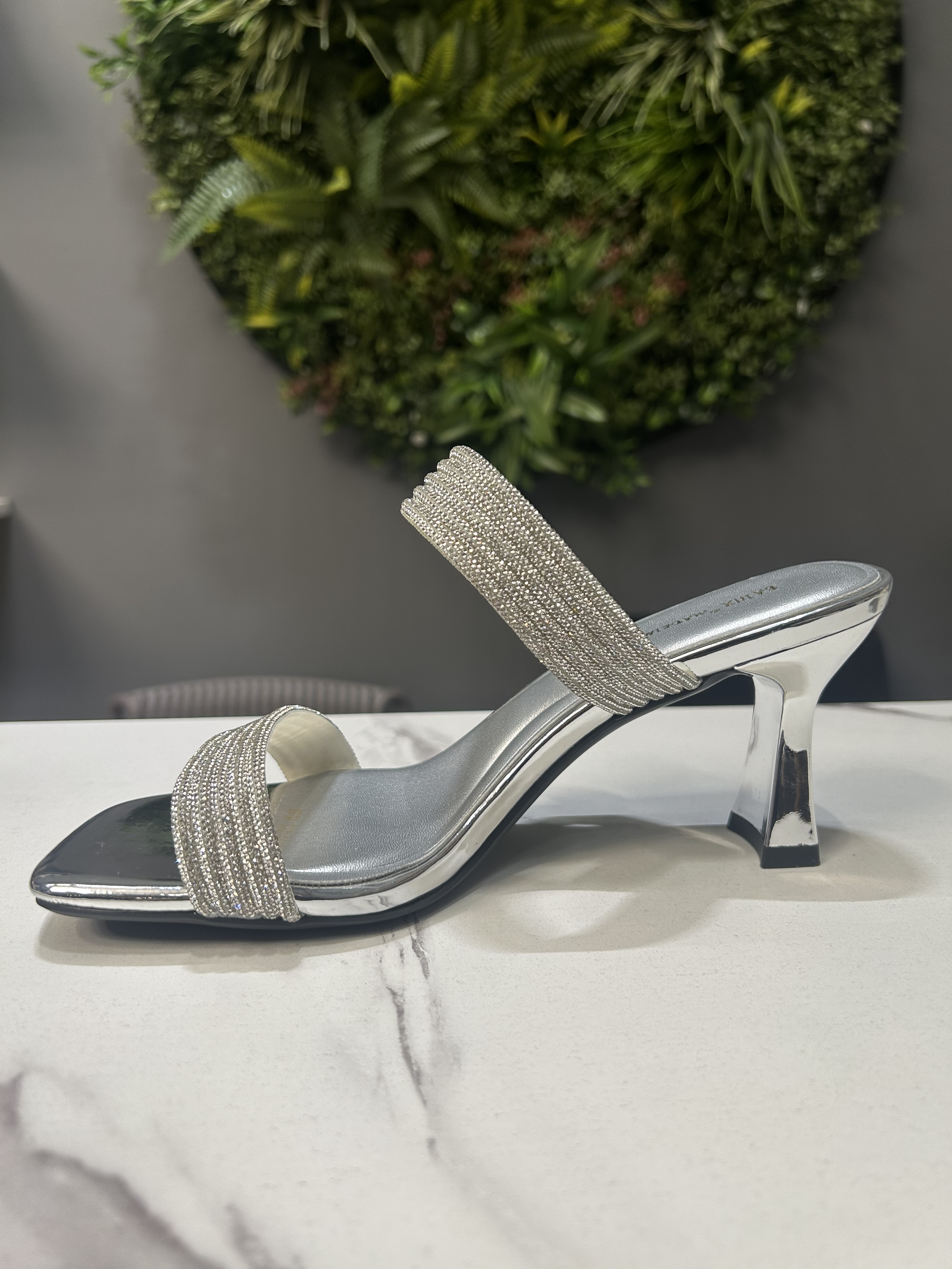 ZAZA Celeste Crystal Mule Heel