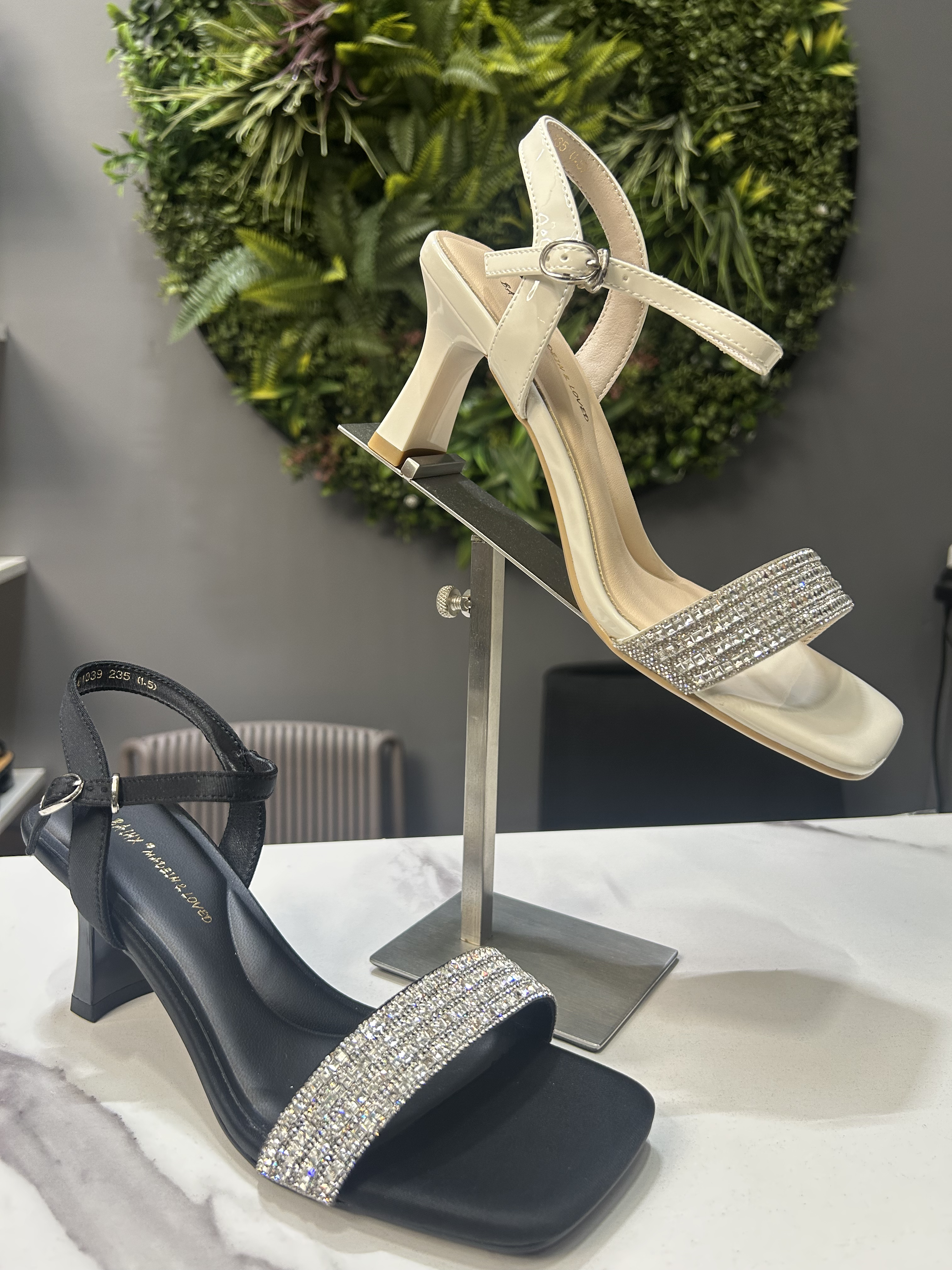 ZAZA Isabella Crystal Heel Sandals