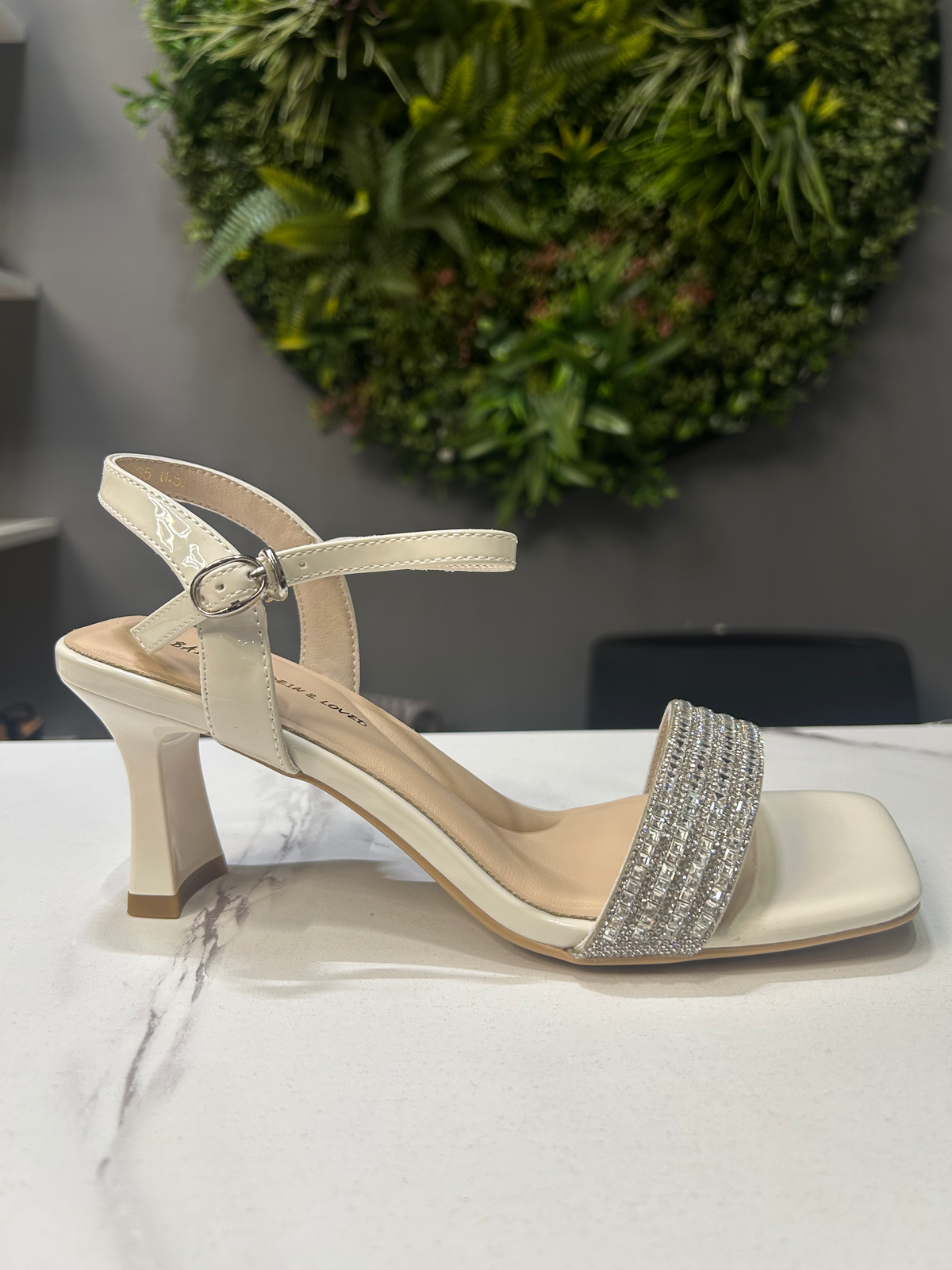 ZAZA Isabella Crystal Heel Sandals