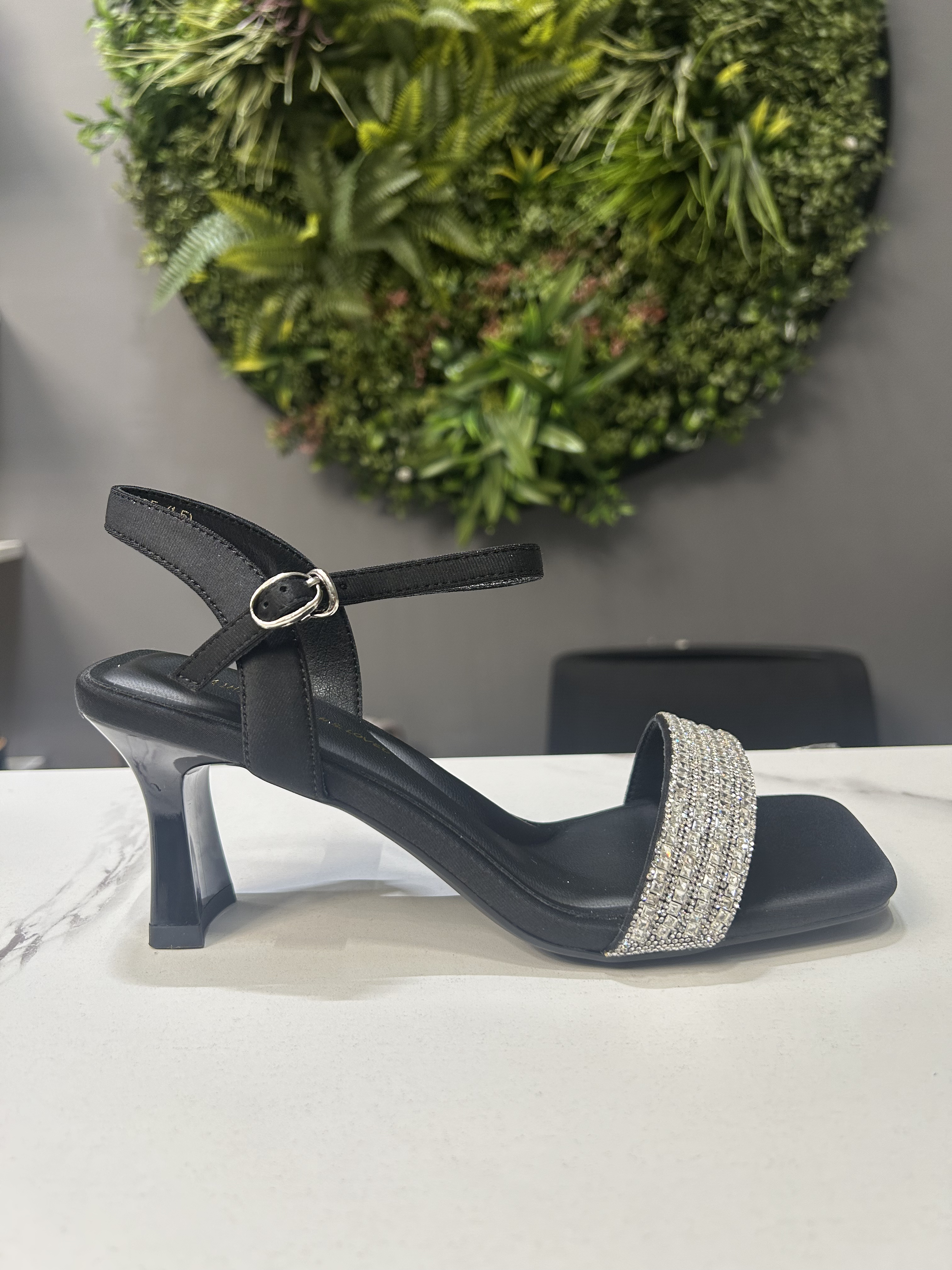 ZAZA Isabella Crystal Heel Sandals