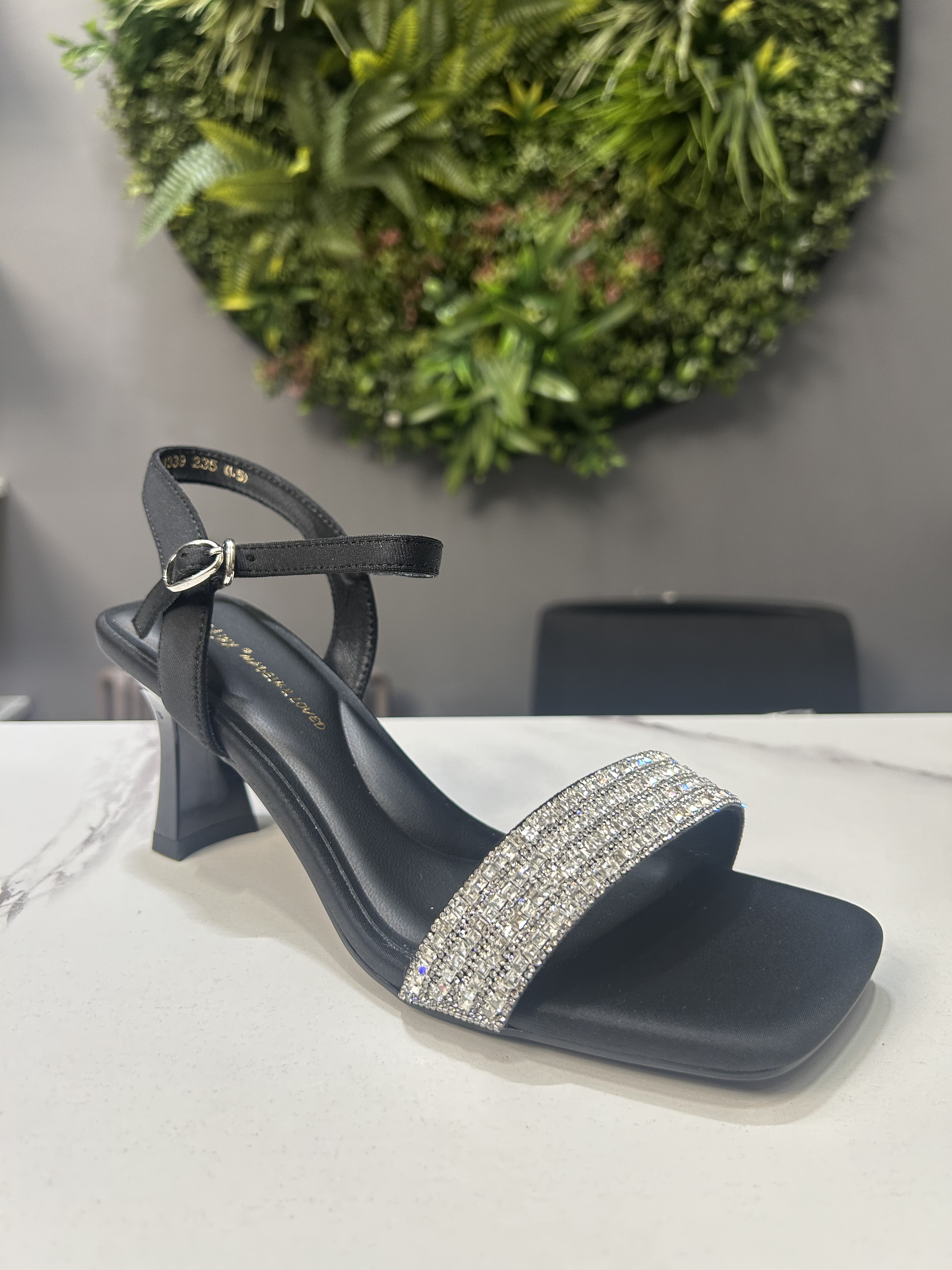 ZAZA Isabella Crystal Heel Sandals
