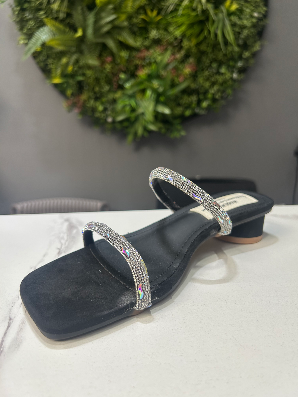 ZAZA Aria Crystal Heel Sandals