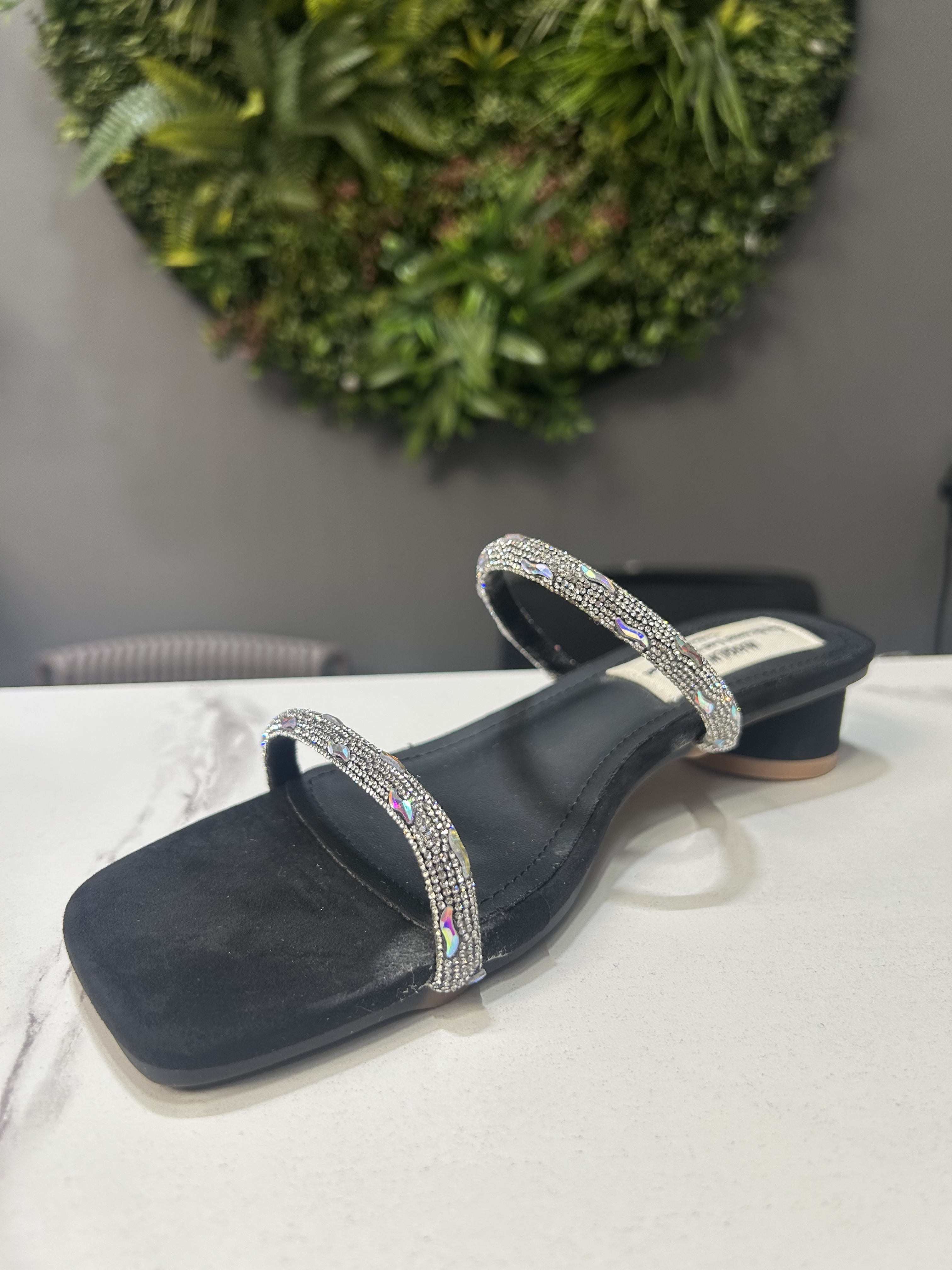ZAZA Aria Crystal Heel Sandals
