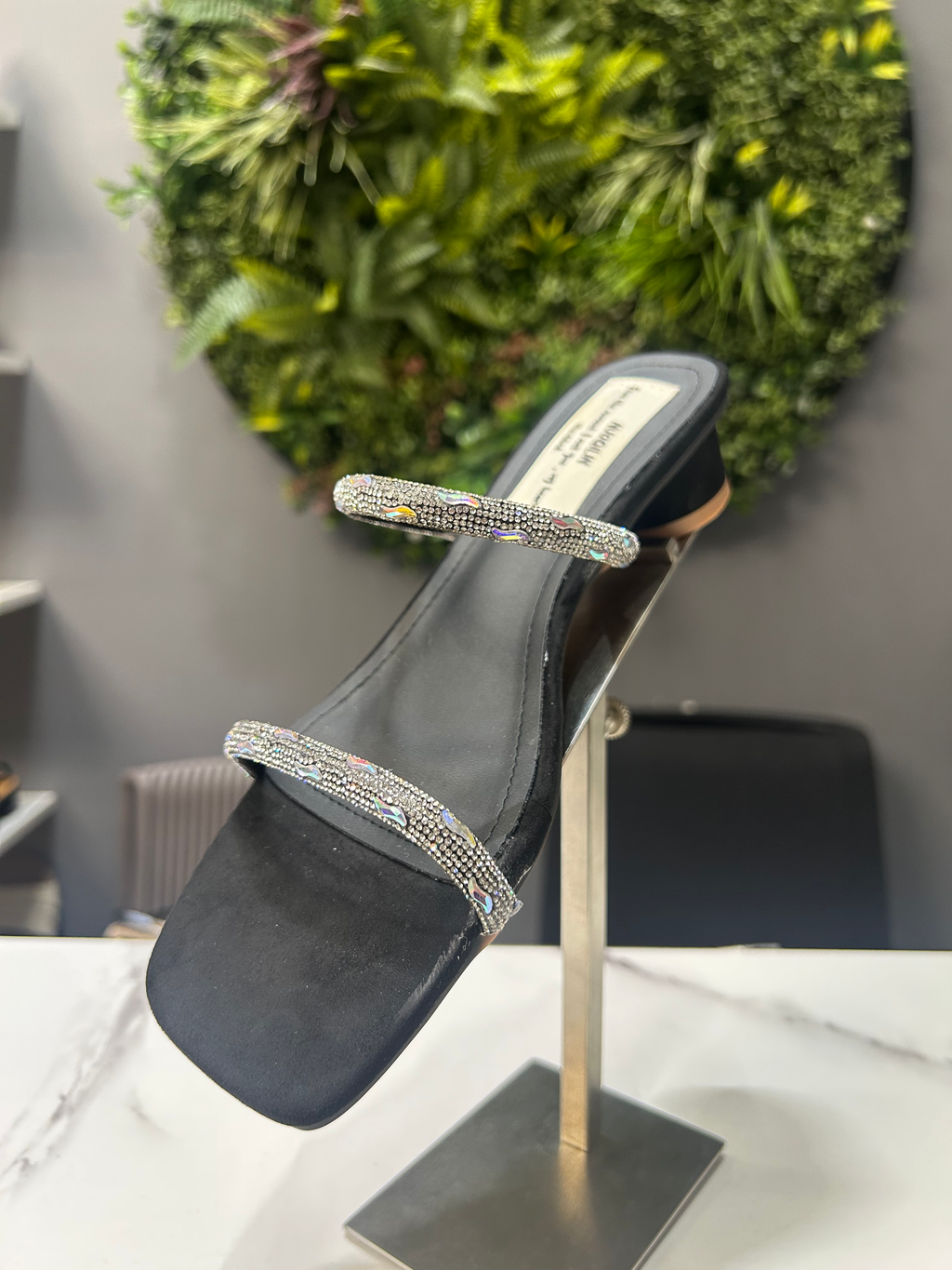 ZAZA Aria Crystal Heel Sandals