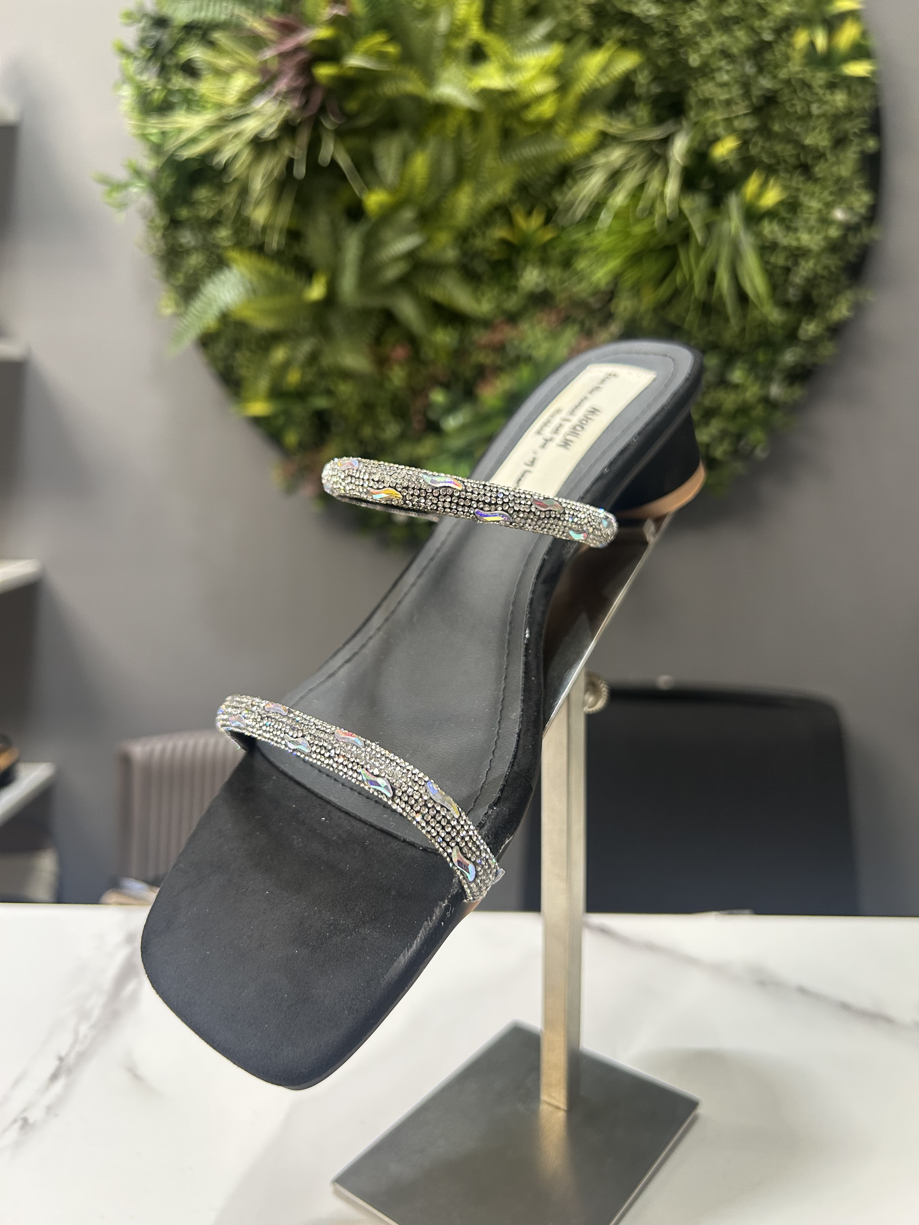 ZAZA Aria Crystal Heel Sandals