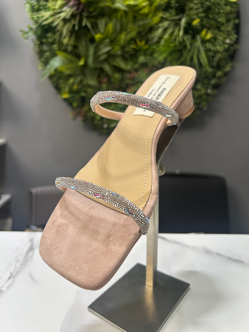 ZAZA Aria Crystal Heel Sandals