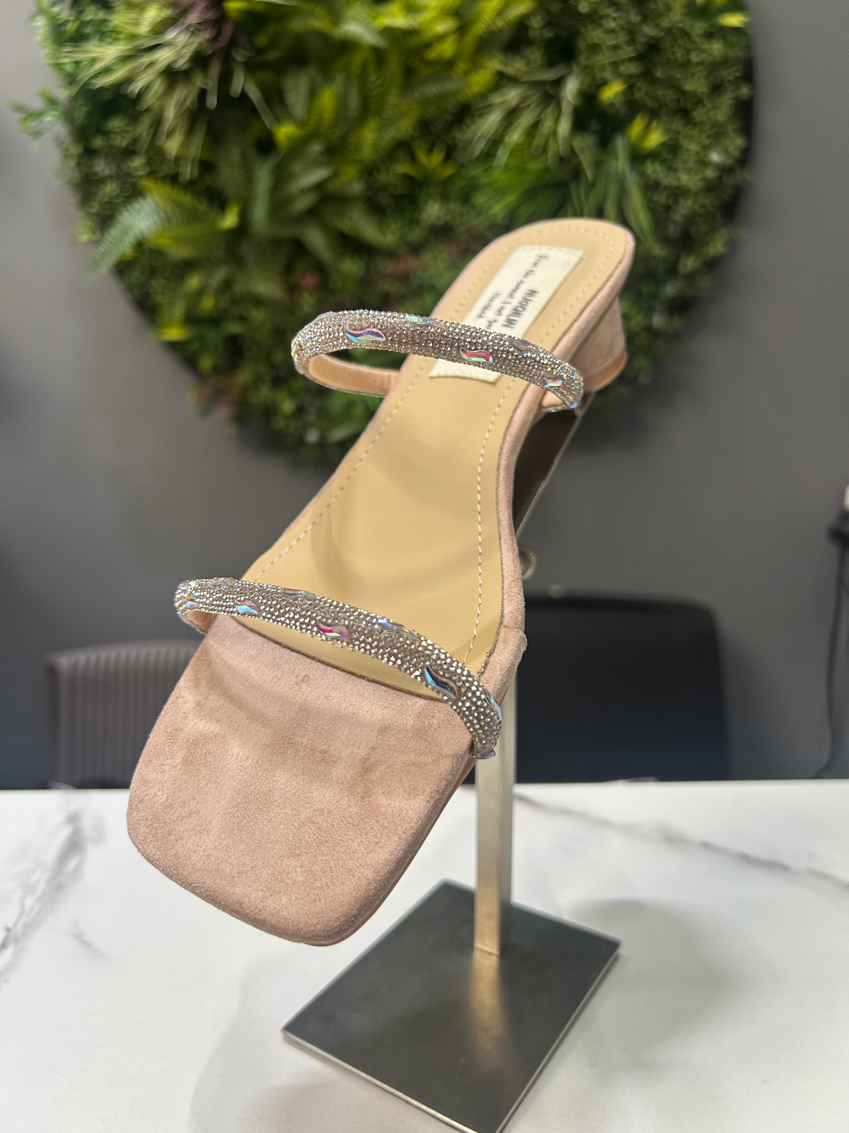 ZAZA Aria Crystal Heel Sandals