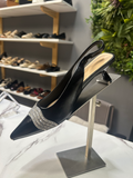 ZAZA Celeste Crystal Slingback Heels
