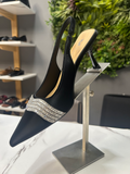 ZAZA Bianca Crystal Slingback Heels