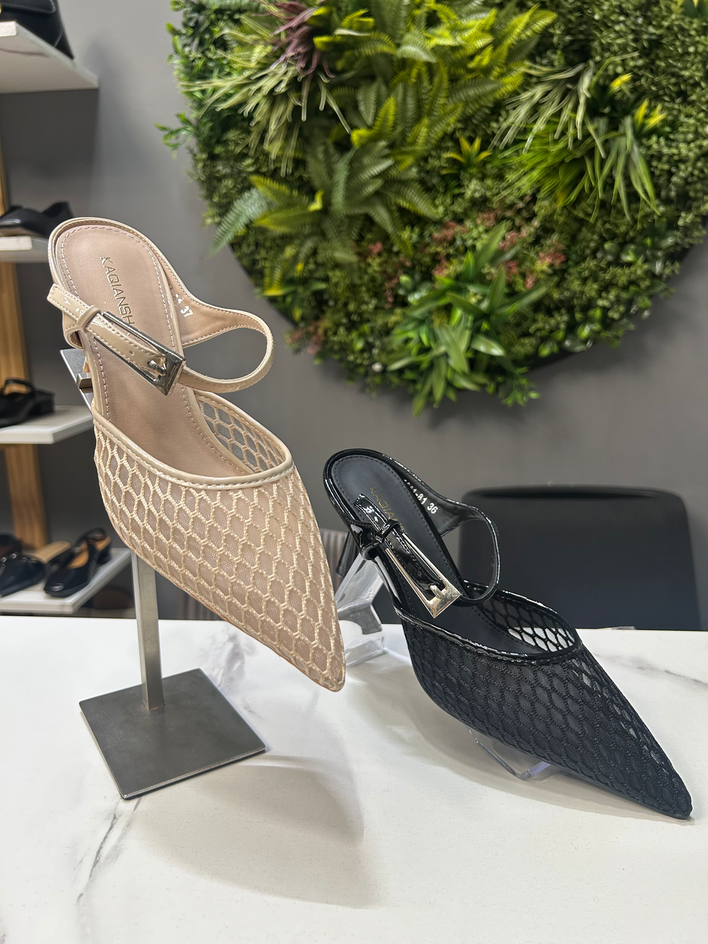 ZAZA Sienna Mesh Heel Sandals