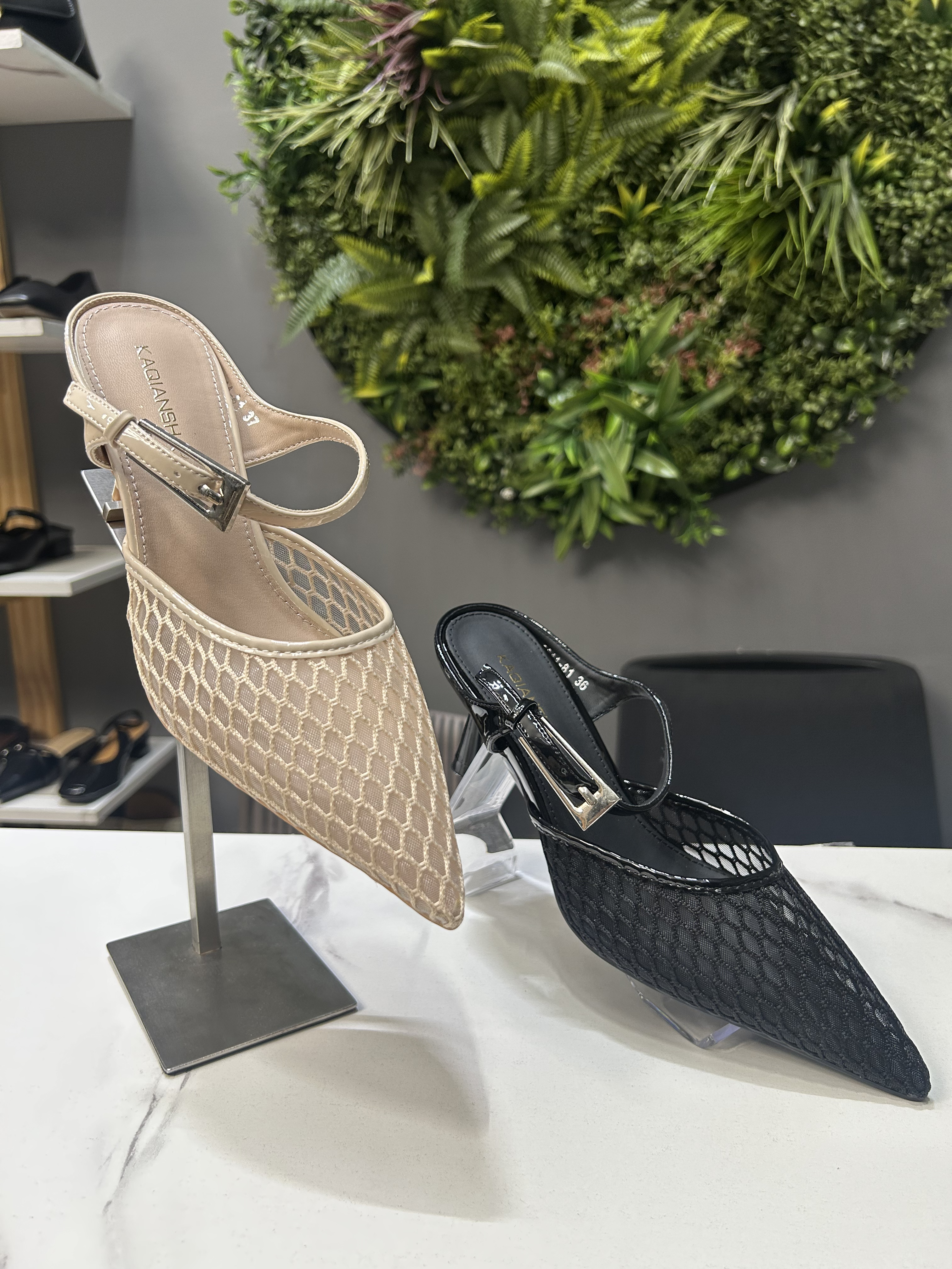 ZAZA Sienna Mesh Heel Sandals