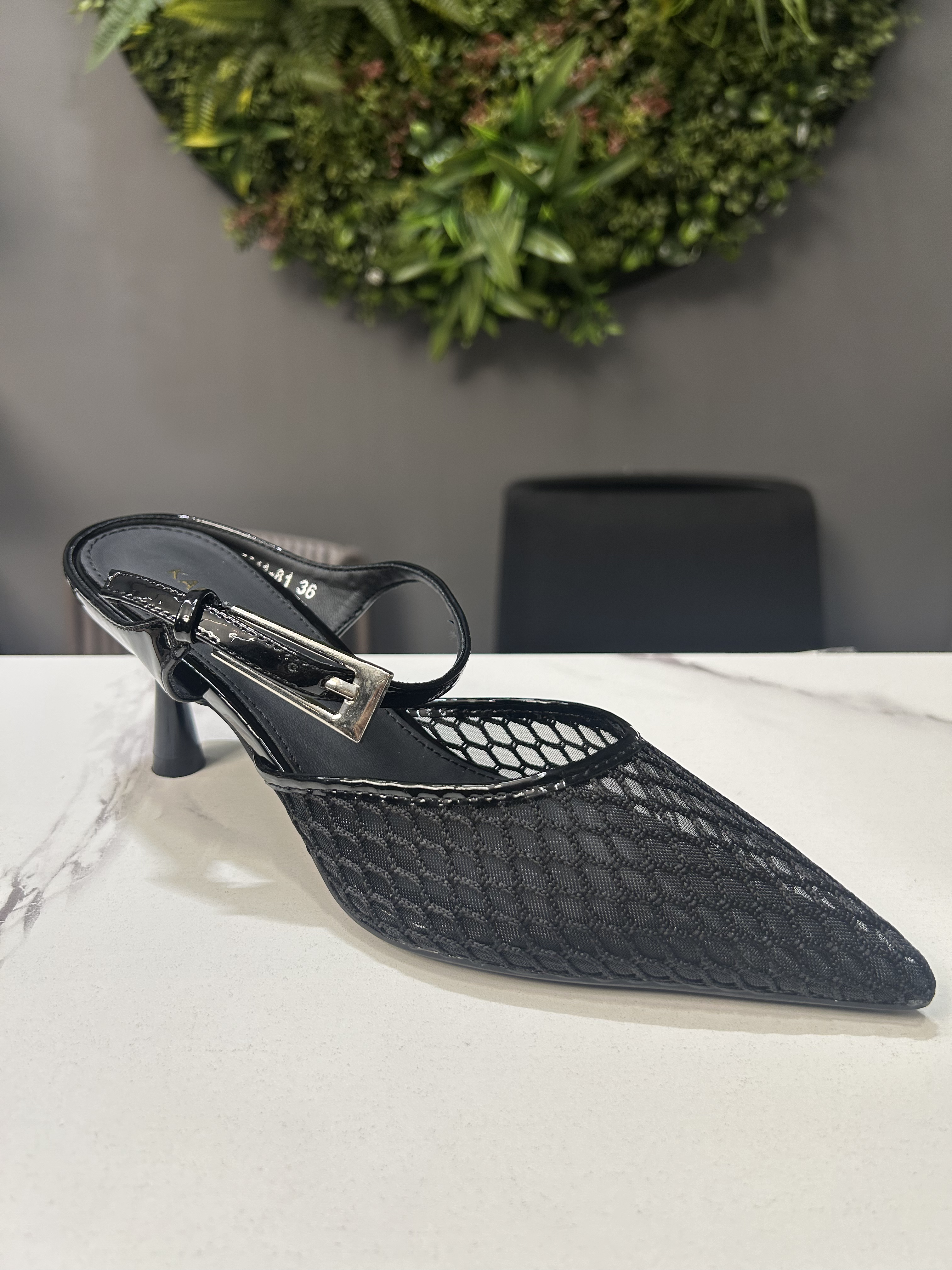 ZAZA Sienna Mesh Heel Sandals
