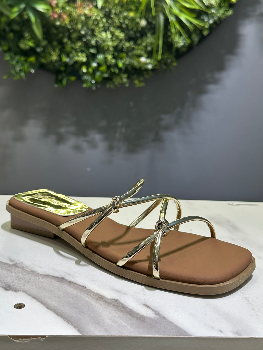 ZAZA Aurora Metallic Flat Sandals