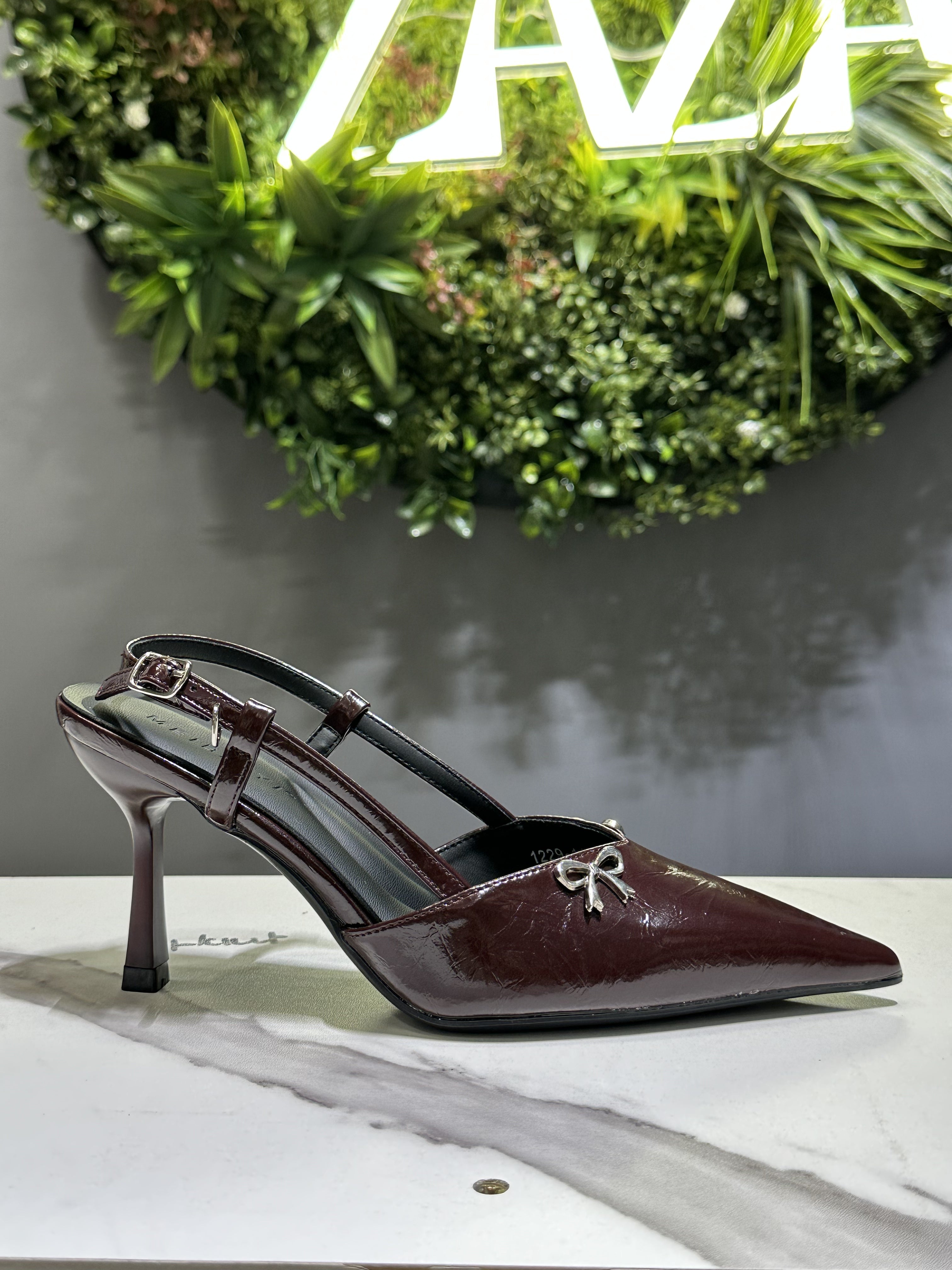 ZAZA Viviana – Bow Accent Slingback Heels