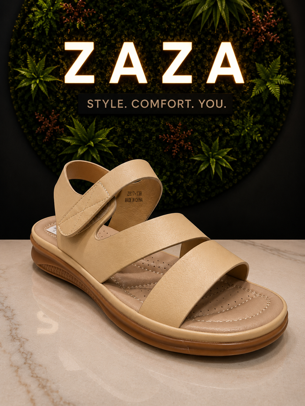 ZAZA Clara Comfort Strap Sandal